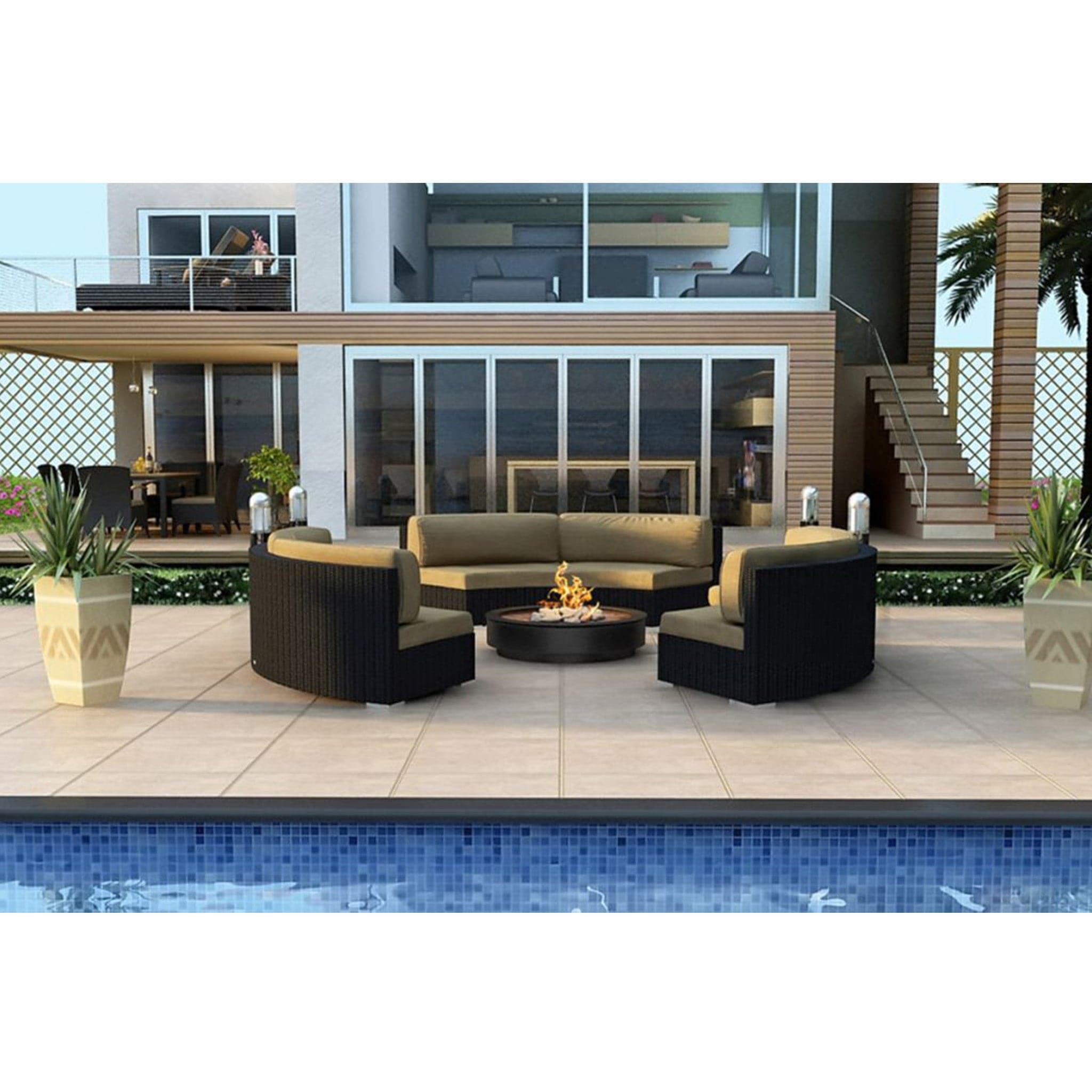 Urbana 3 Piece Curve Sectional Set、mySite、neckold