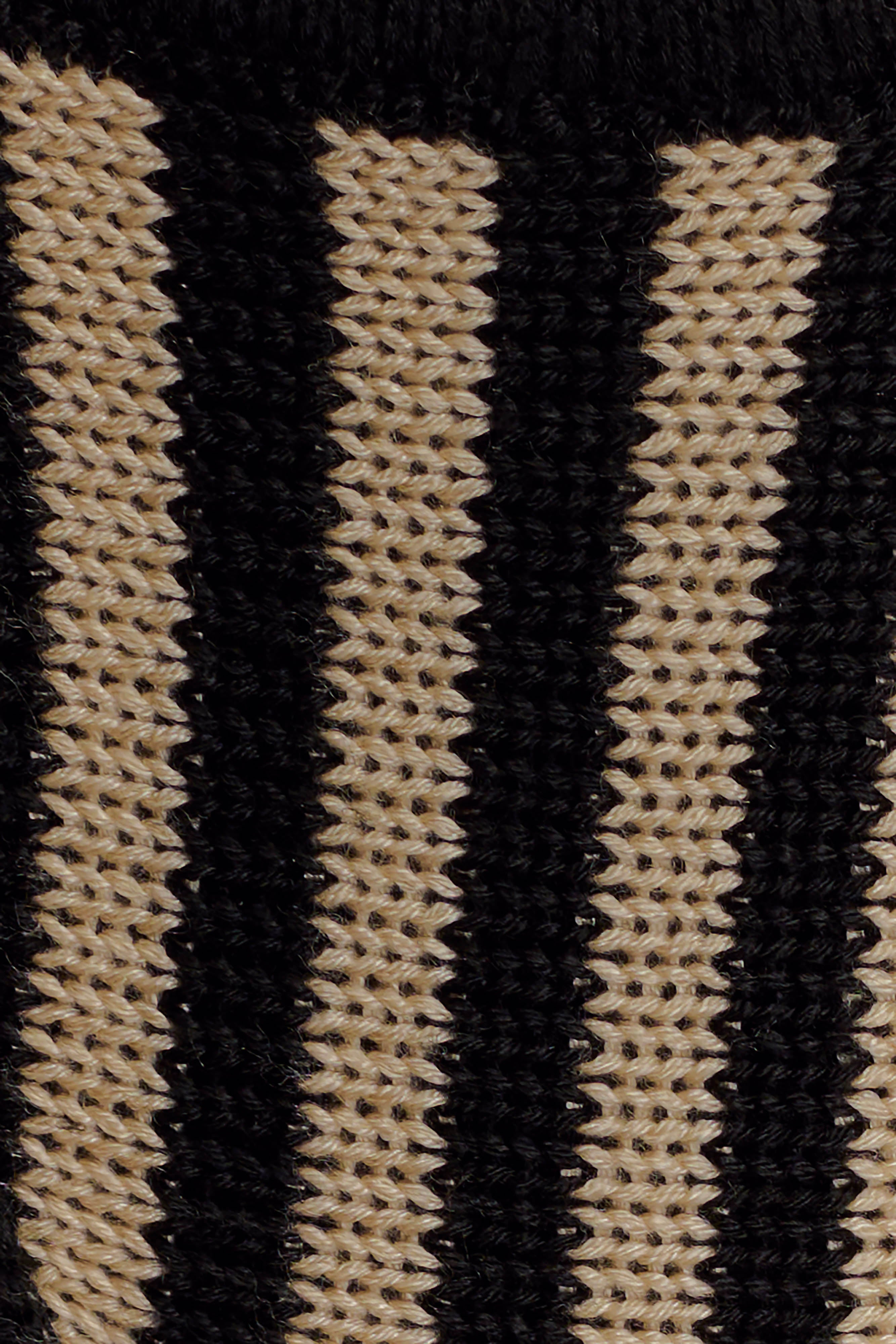 Corrie Crochet Tie Up Bikini Bottom - Black And Neutral Stripe、mySite、solidvoid