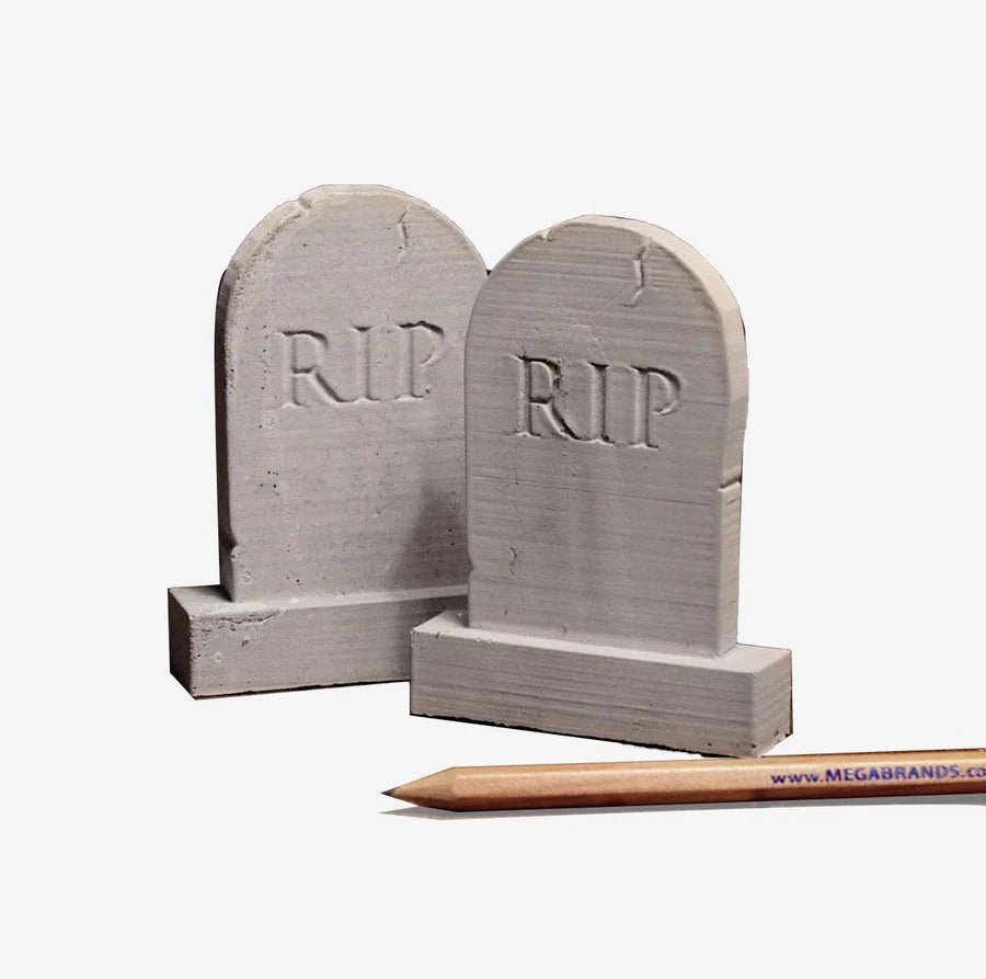 Mini Materials 1:12 Scale Concrete Tombstones (2-Pack)、mySite、hgirdovlk