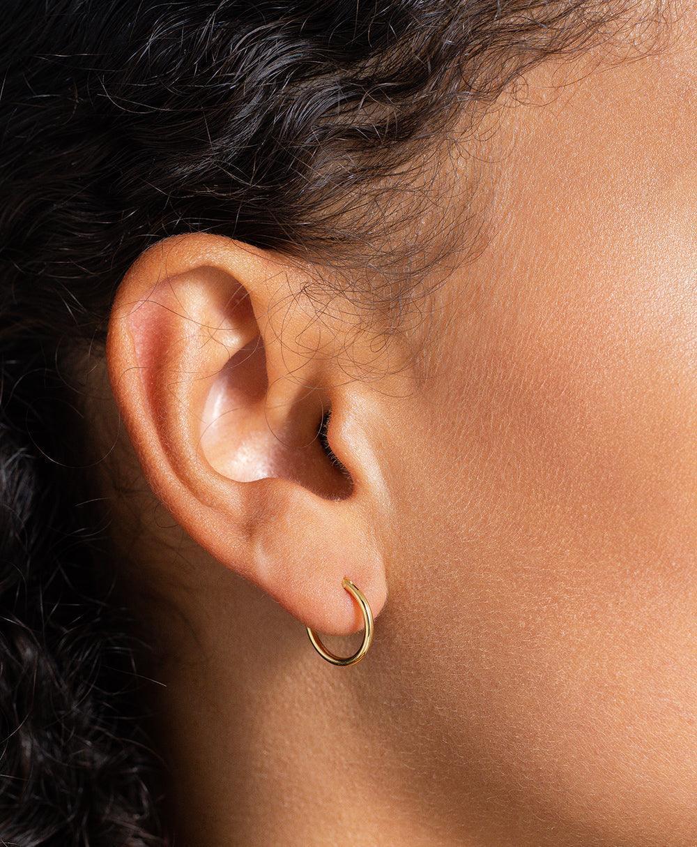 Aya Mini Creole 18ct Gold Plated、mySite、botmansion