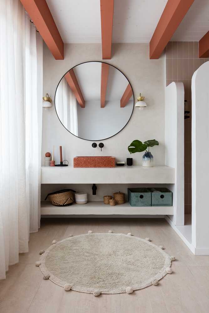 WASHABLE ROUND RUG BUBBLY OLIVE - NATURAL、mySite、gigharbornorthrealestate