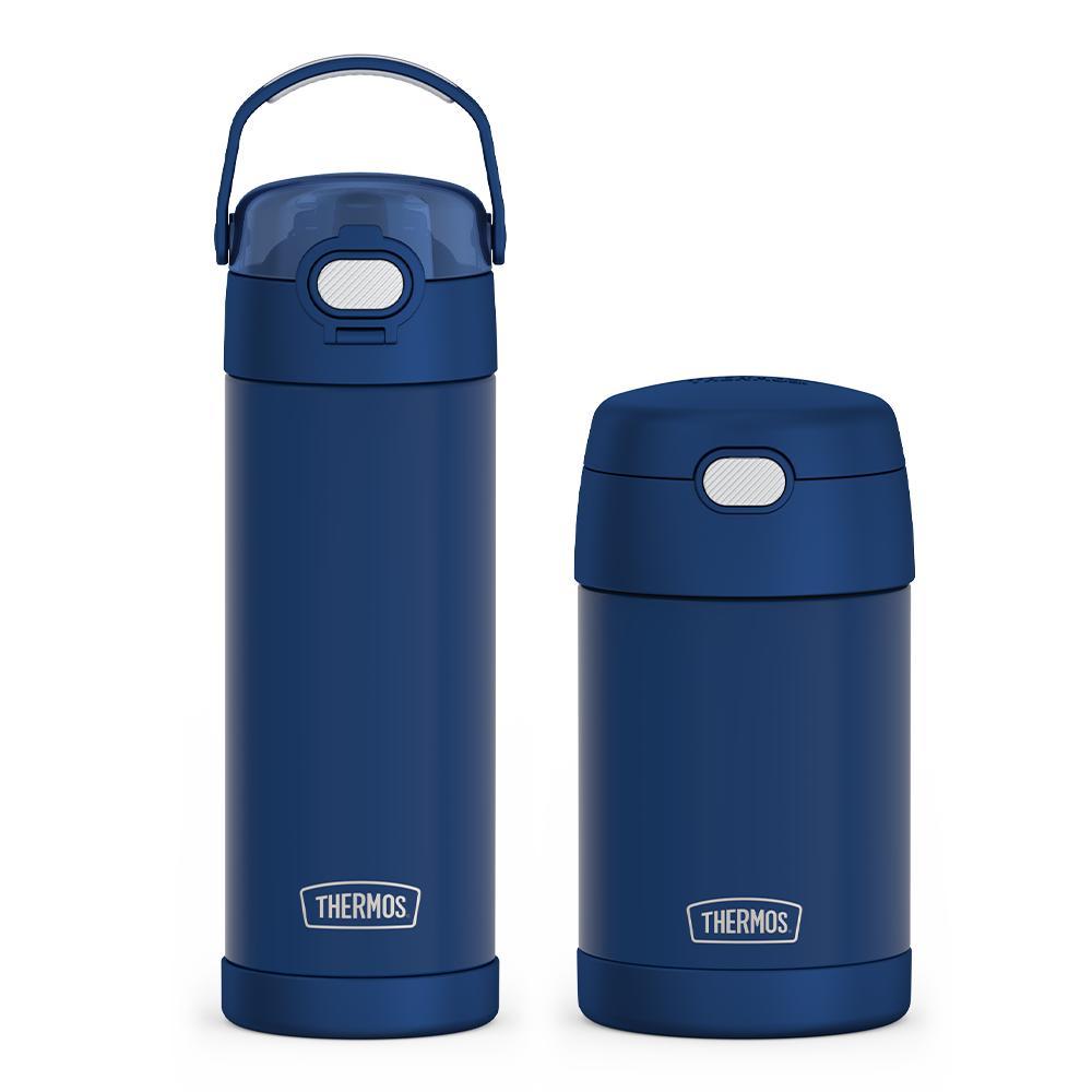 16oz FUNtainer Water Bottle & Food Jar Bundle - Navy、mySite、noshort