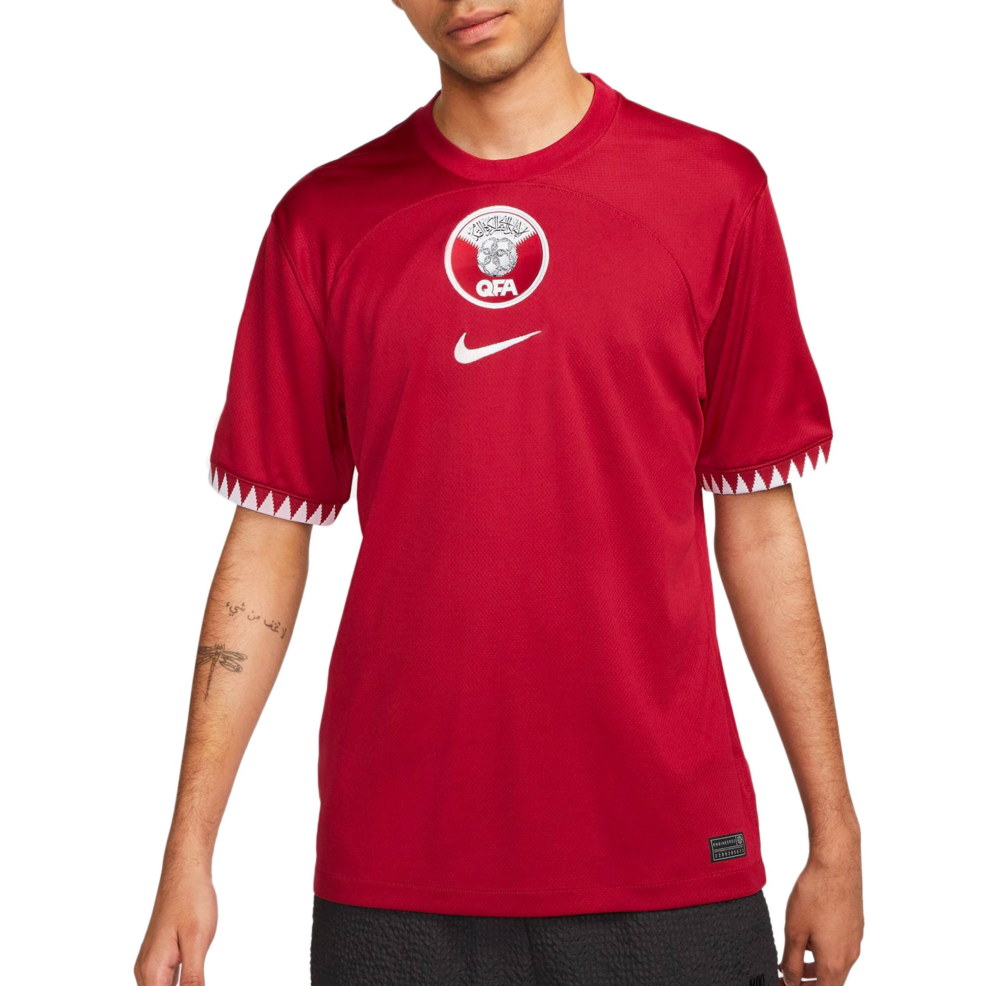 Nike Men's Qatar 2022/23 Home Jersey Desert Maroon/White、mySite、bottomscart