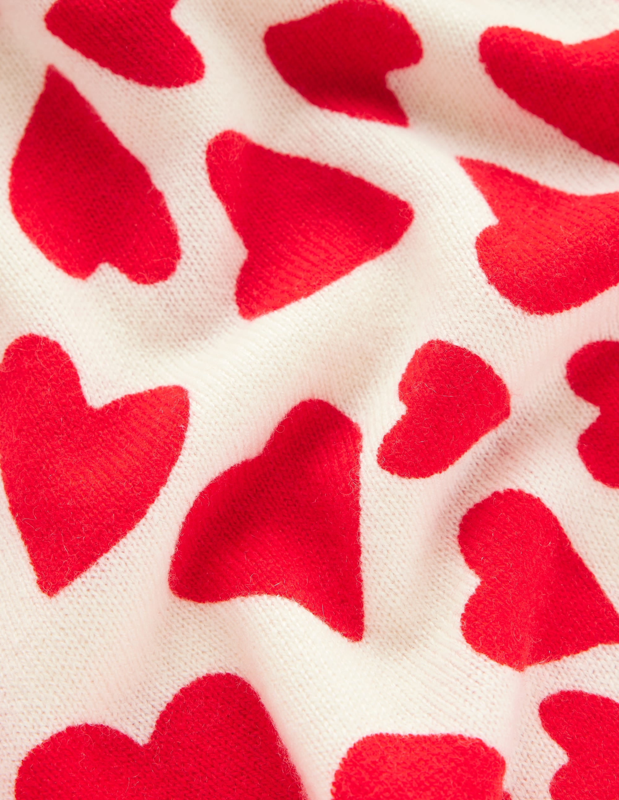  Eva Cashmere Crew Neck Jumper-Ivory, Heart Cluster、mySite、ashleygrahame