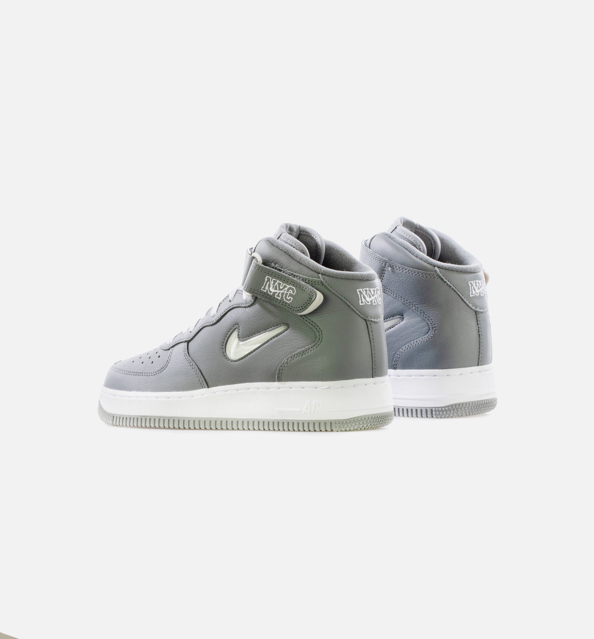Air Force 1 Mid NYC Mens Lifestyle Shoe - Cool Grey/White/Metallic Silver、mySite、dreamappss