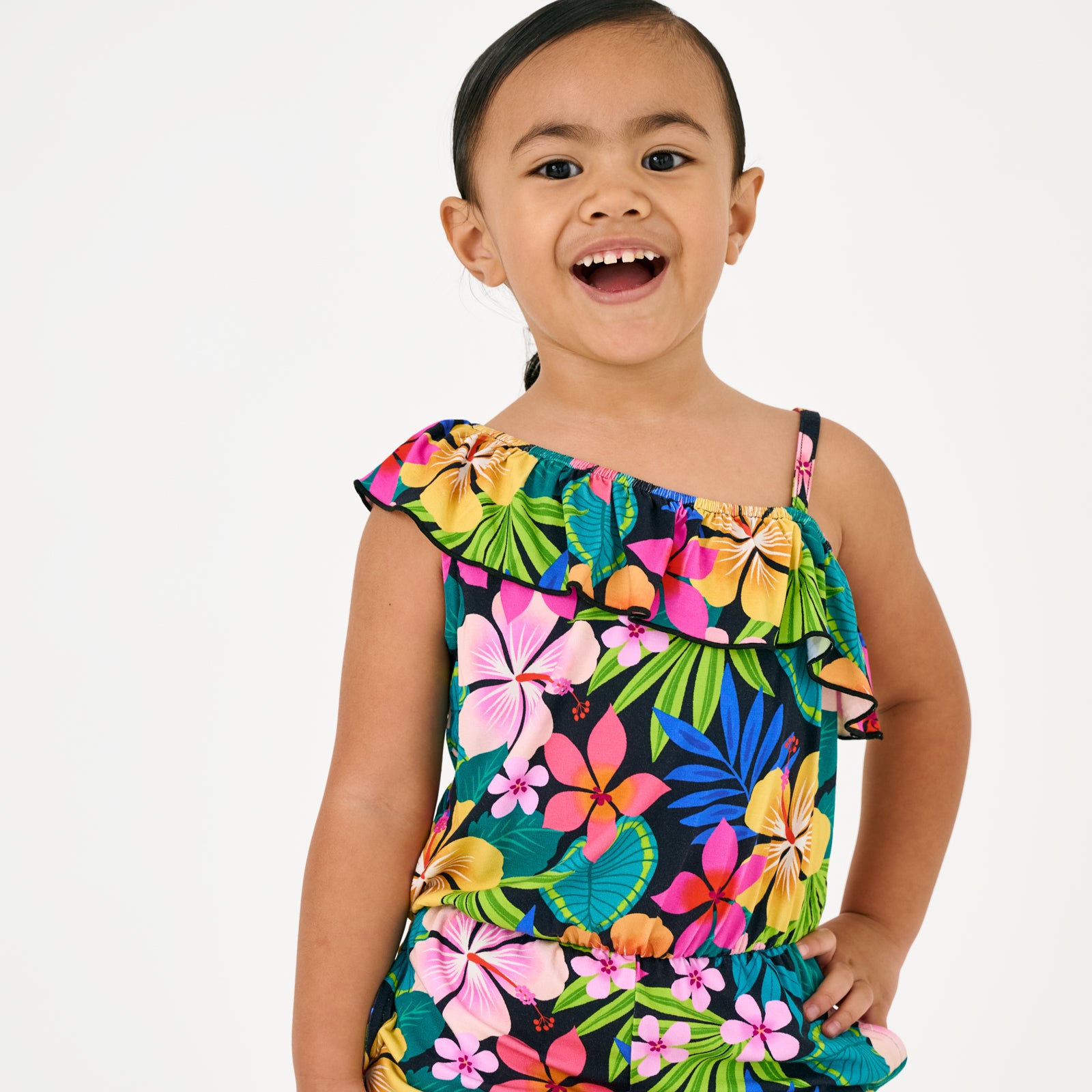 Jungle Blooms Asymmetrical Romper、mySite、g9winljtr