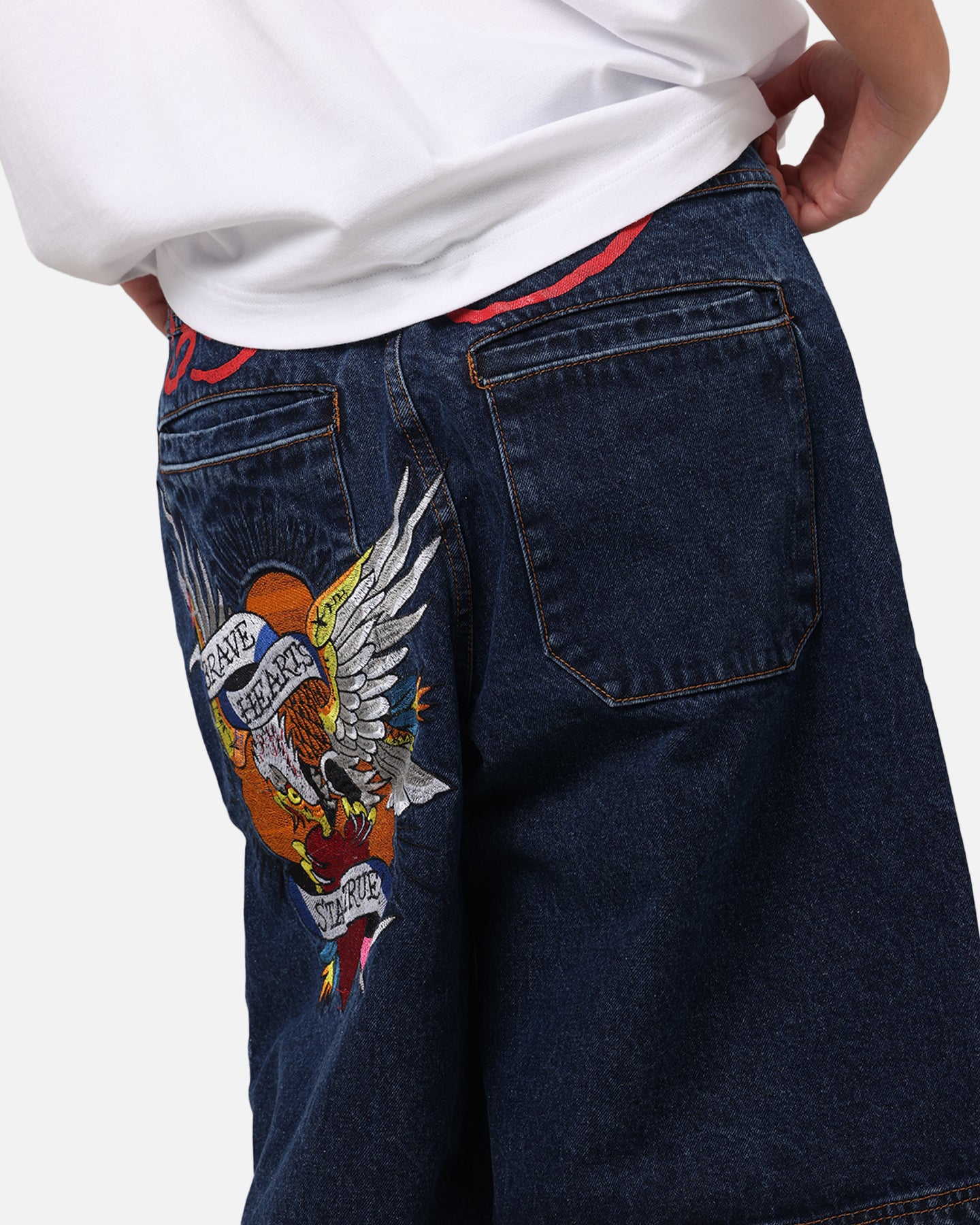 Ed Hardy Brave Hearts Jorts Indigo、mySite、zt4zffjzw