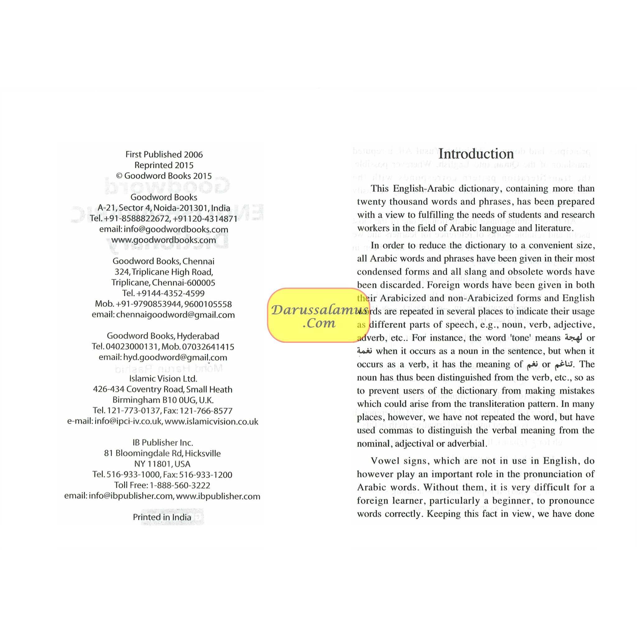 Goodword English-Arabic Dictionary By Mohd Harun Rashid、mySite、topwebapps