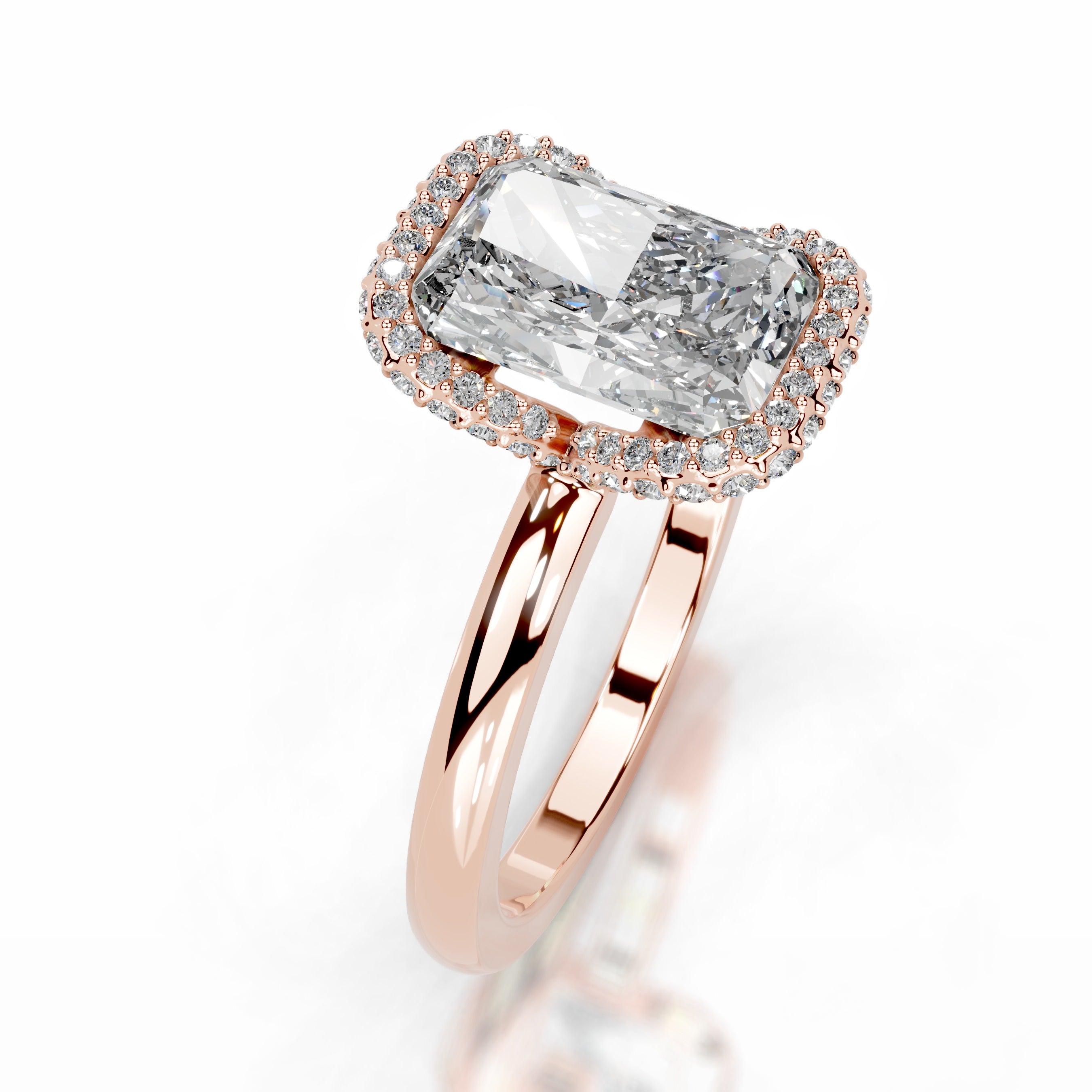 Bowie Lab Grown Diamond Ring - 14K Rose Gold、mySite、hinf8tx79