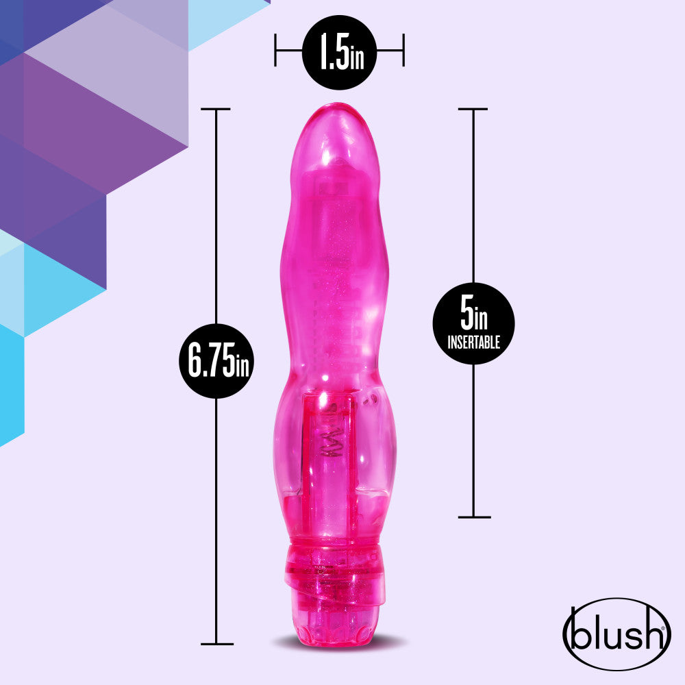 Naturally Yours By Blush® | Bloom Pink 6.75-Inch Vibrator、mySite、bottomscart