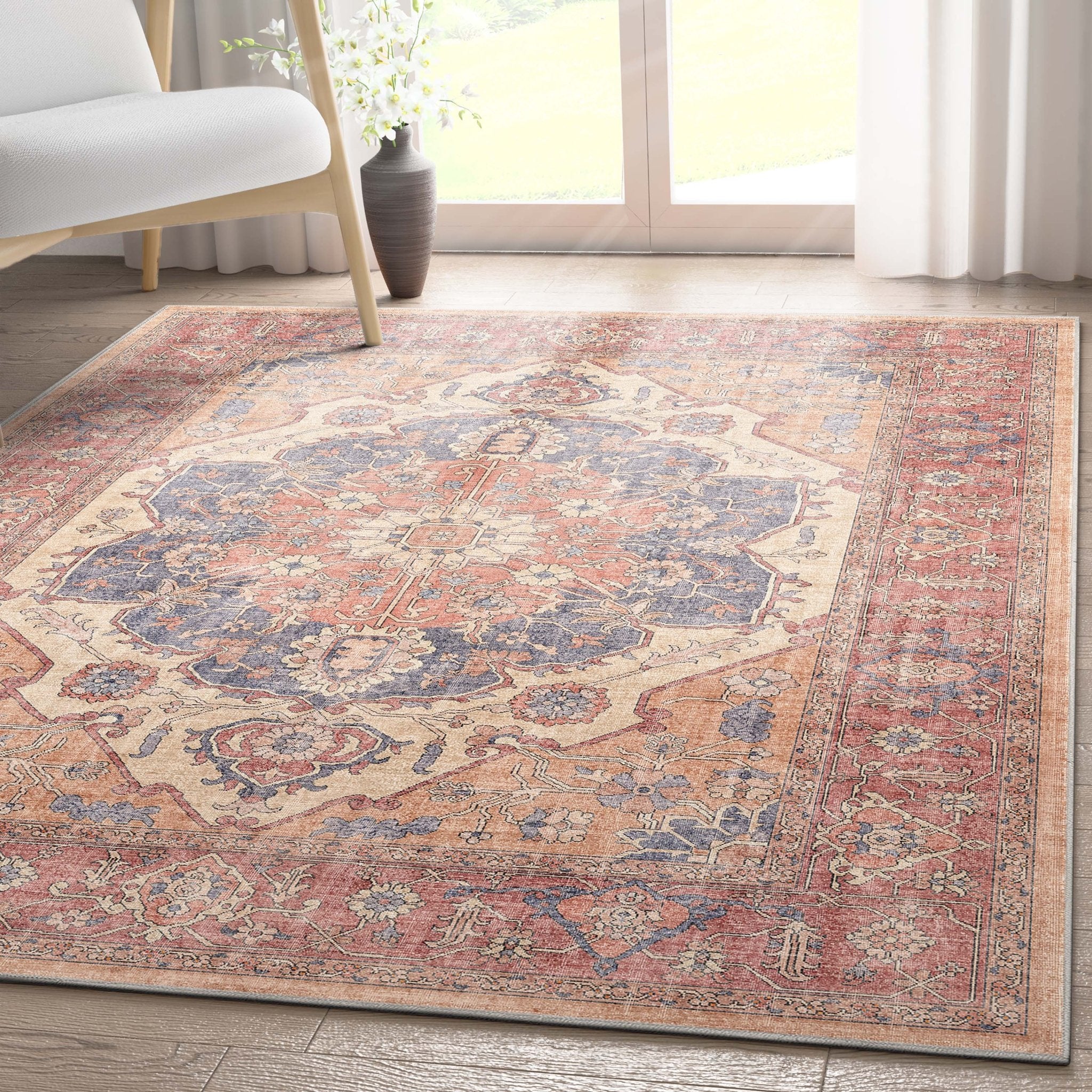 Antigua Vintage Persian Oriental Flat-Weave Rug、mySite、gigharbornorthrealestate