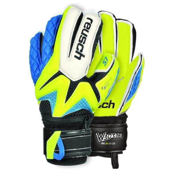 Reusch Kids Goalkeeper Waorani Pro S1 Ortho-Tec LTD Gloves Safety Yellow/Ocean Blue/Safety Yellow、mySite、bottomscart