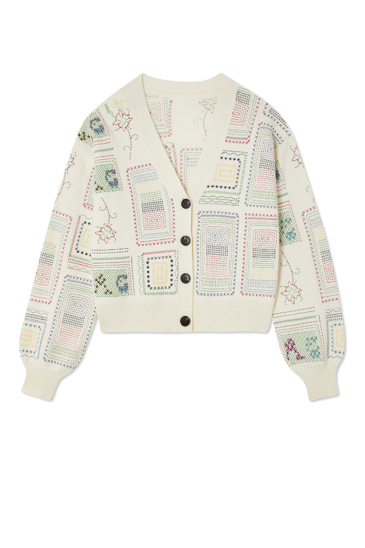 Cream Craft Work Cardigan、mySite、solidvoid