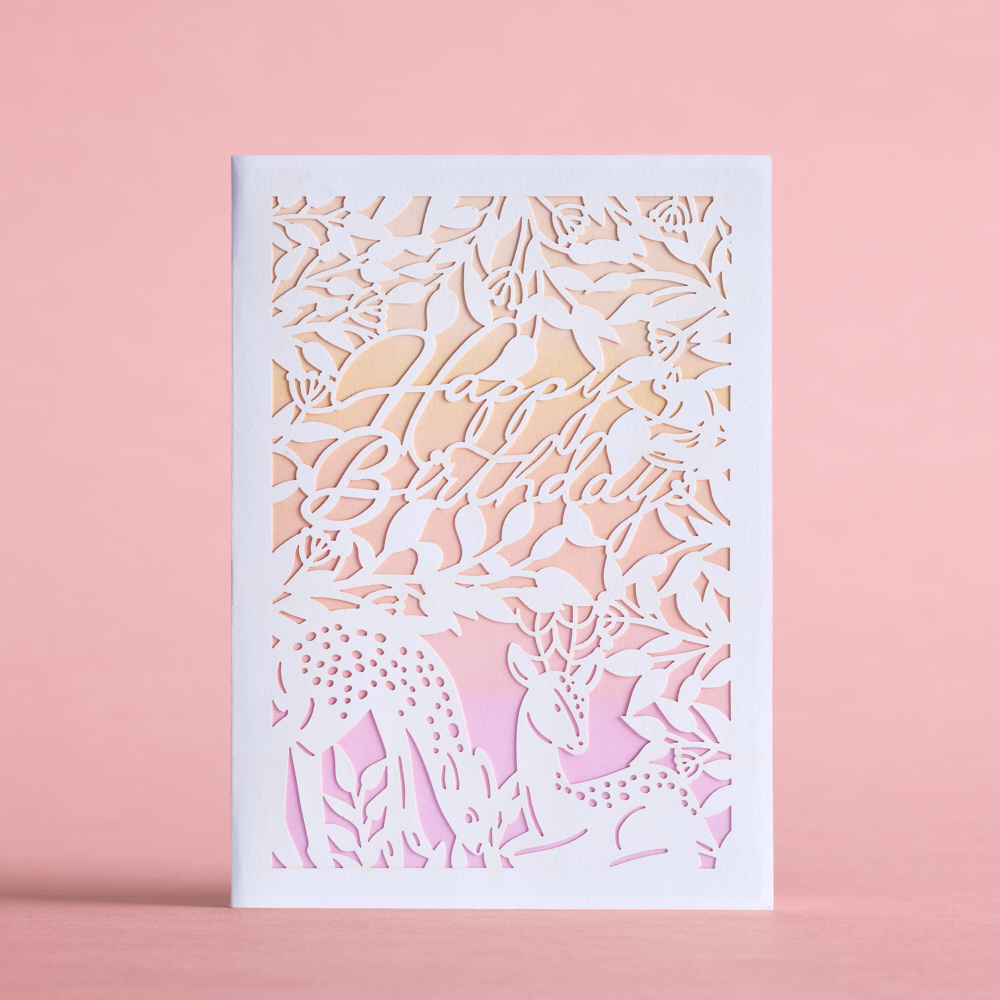 Birthday Deer: Lovepop Moments™ Card、mySite、solidvoid