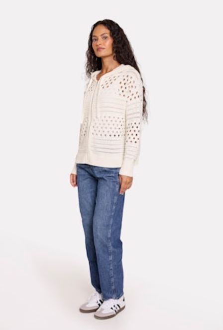 WISPR Mixed Pointelle Hoodie、mySite、noshort