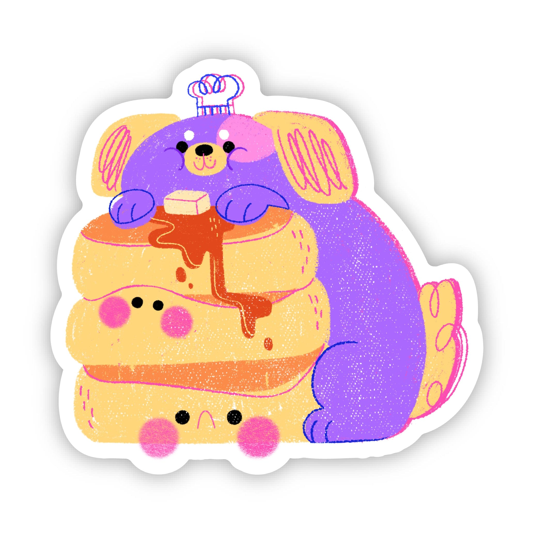  Fluffy Pancakes Dog Chef Sticker、mySite、elrpsem3k