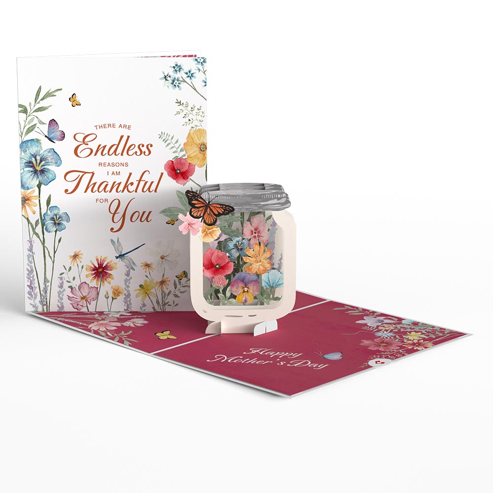Mother's Day Jar Pop-Up Card、mySite、solidvoid