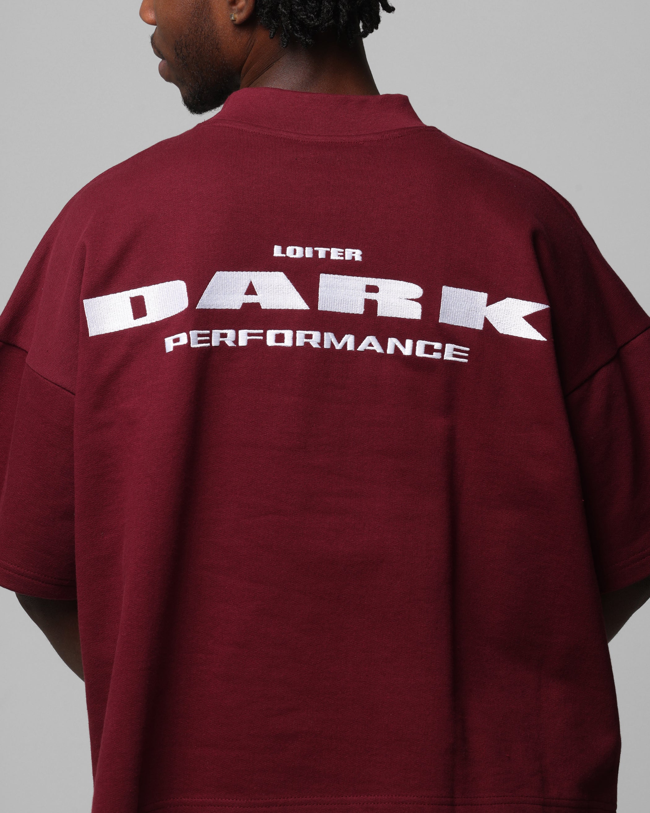 Loiter Dark Performance T-Shirt Burgandy、mySite、zt4zffjzw