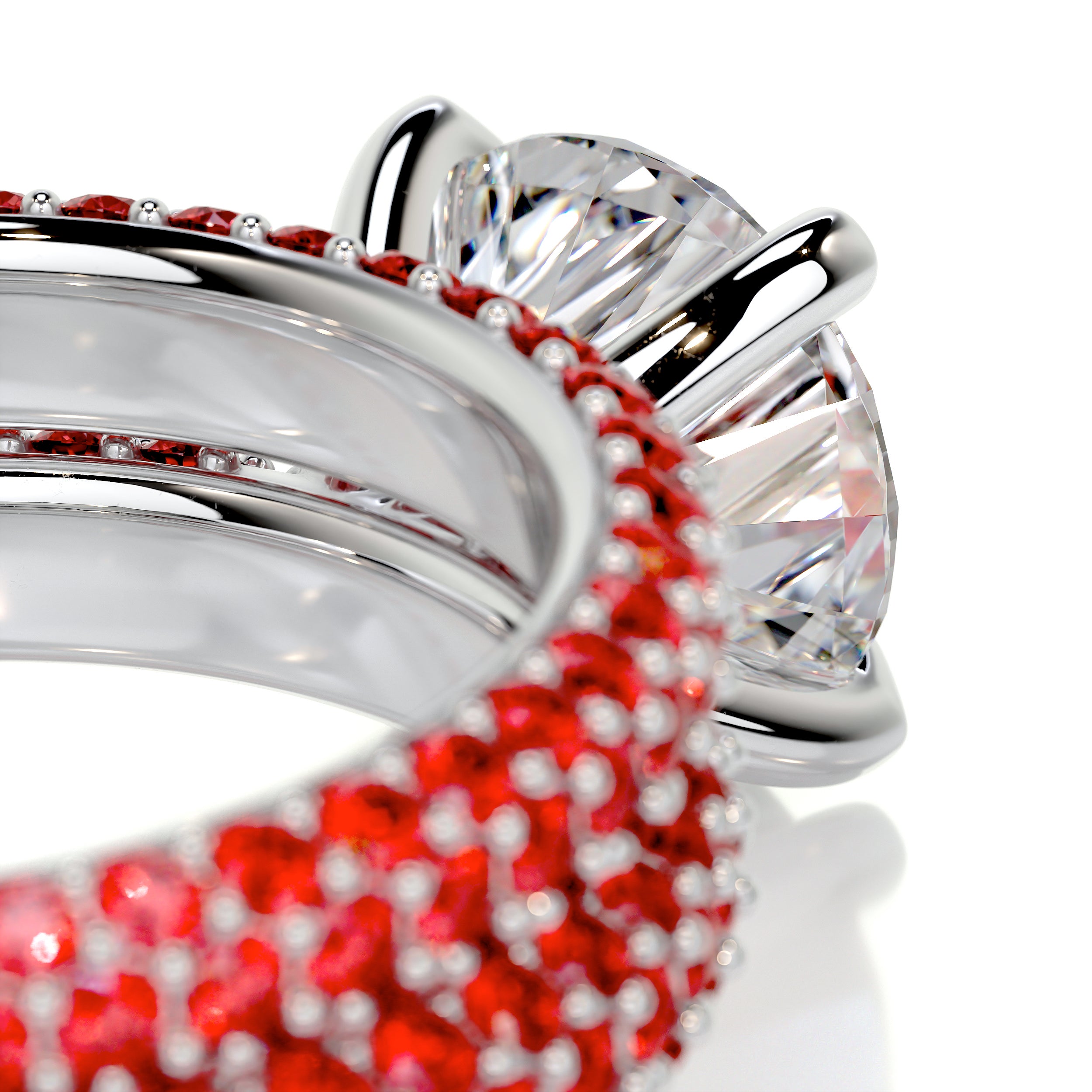 Charlotte Diamond & Gemstones Bridal Set (3.5 Carat) -Platinum、mySite、hinf8tx79