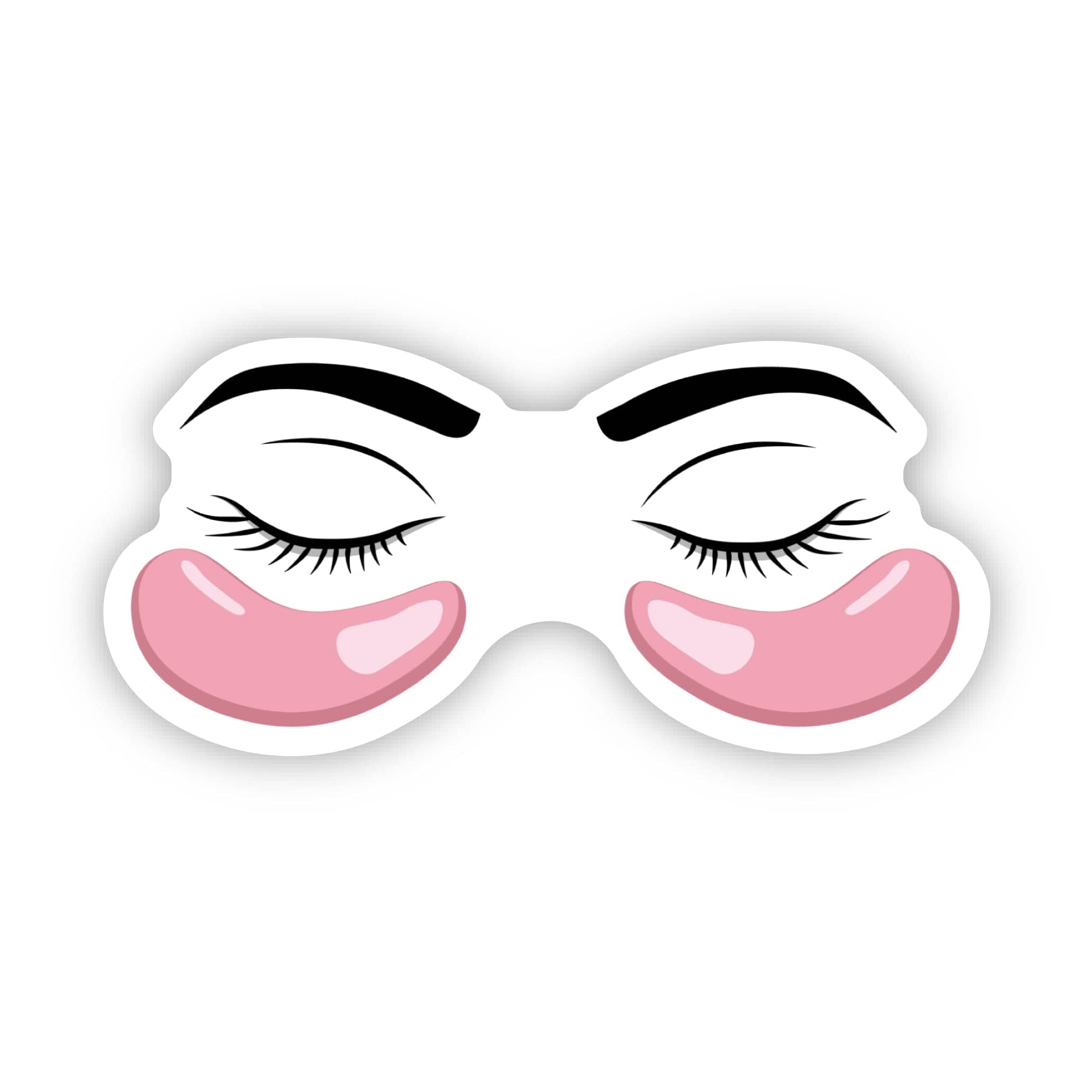  Pink Under Eye Mask Self Care Sticker、mySite、elrpsem3k
