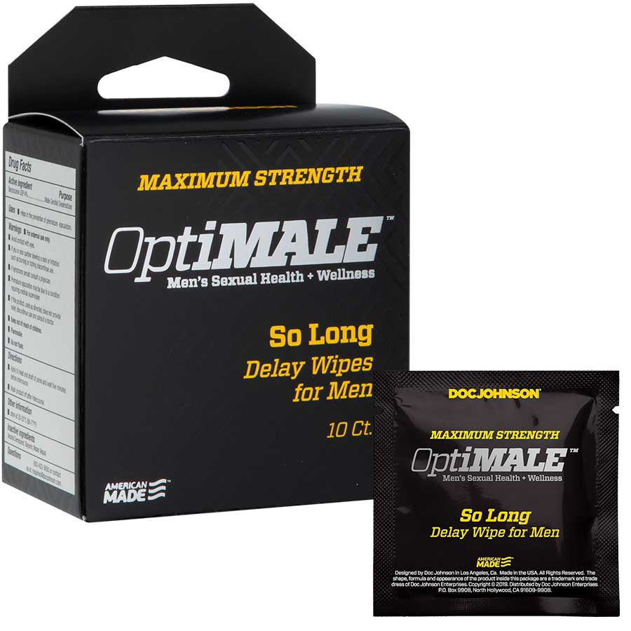 Optimale So Long Delay and Prolonging Wipes | Desposible 10 Pack、mySite、bottomscart