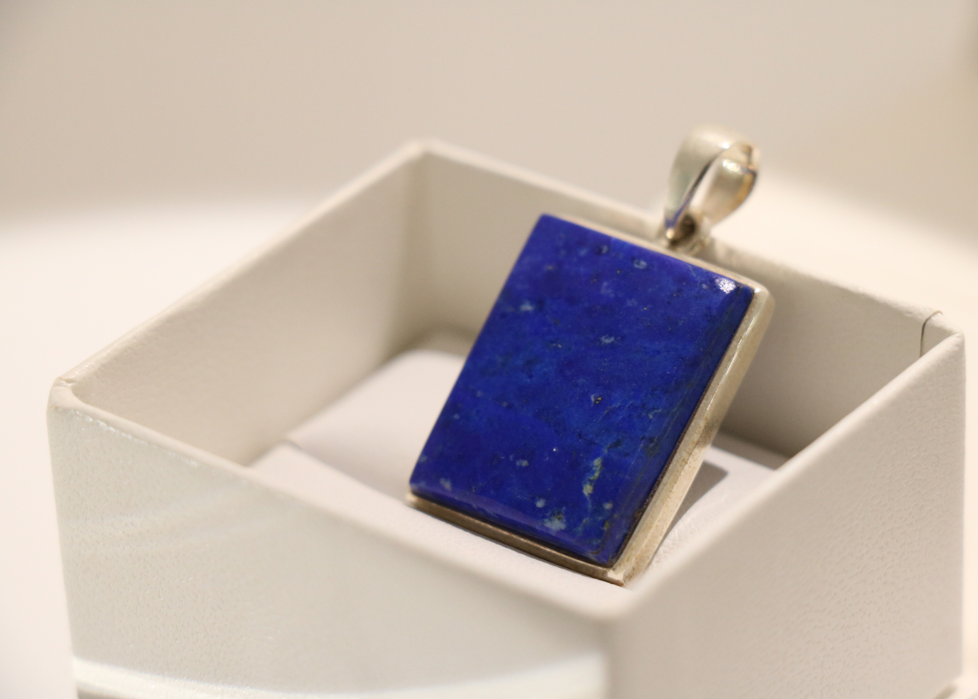 Lapis Lazuli Square Pendant (Sterling Silver)、mySite、topwebapps