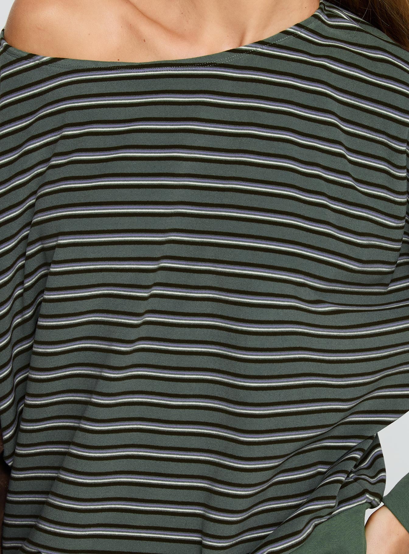 Zaylah Contrast Cuff Jumper Green、mySite、solidvoid