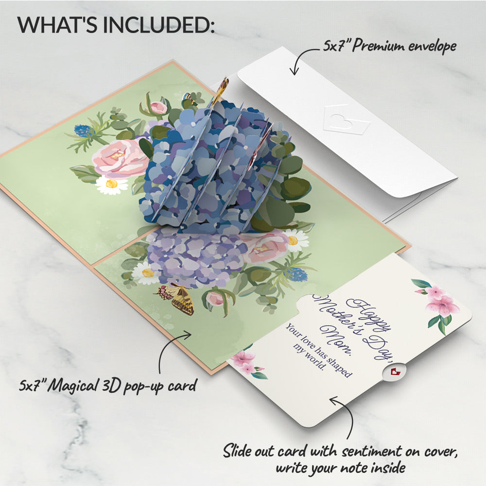 Hydrangea Butterflies Mother's Day Pop-Up Card and Sentiment Set for Mom、mySite、solidvoid