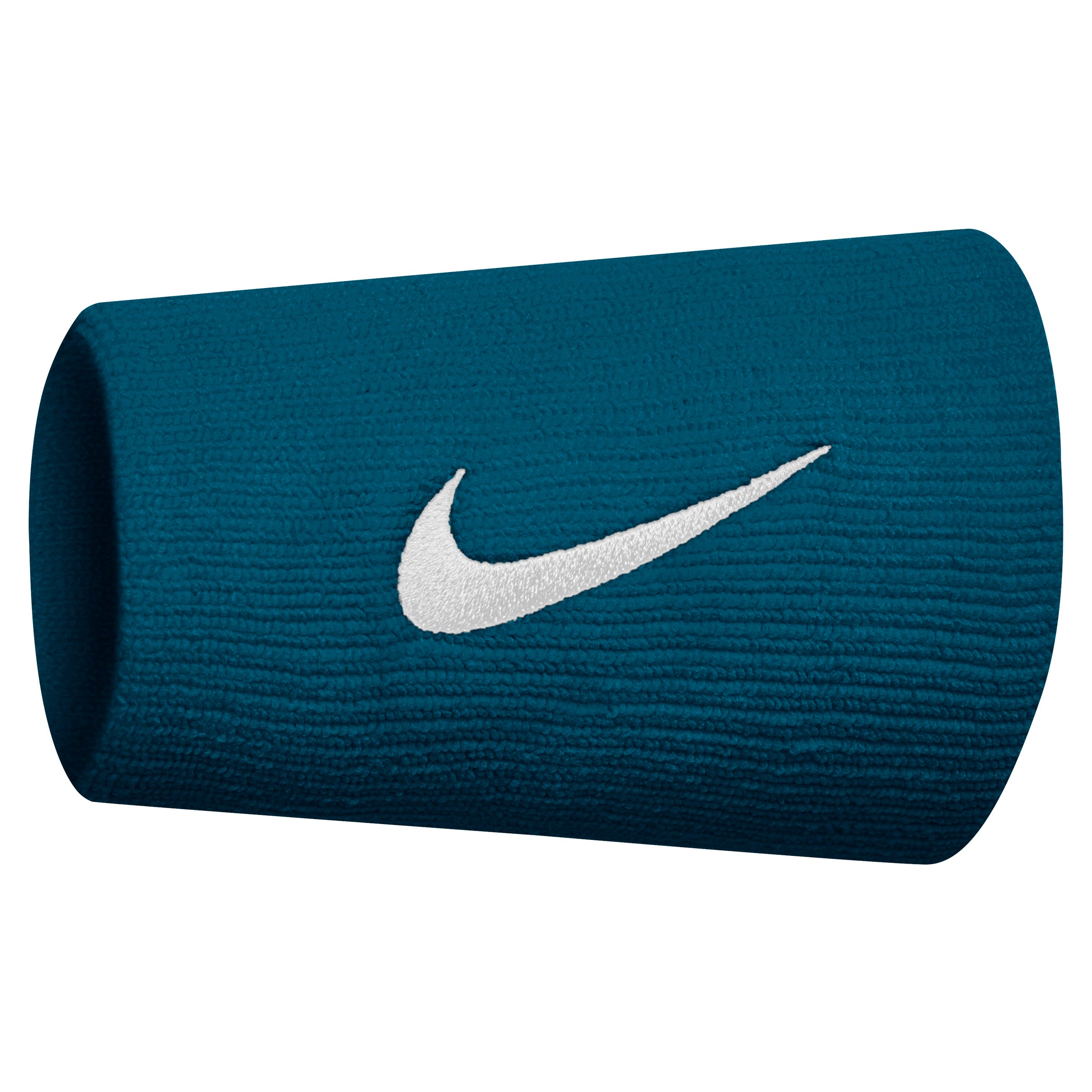 Nike Tennis Premier Doublewide Wristband 2 Pack (Green/White)