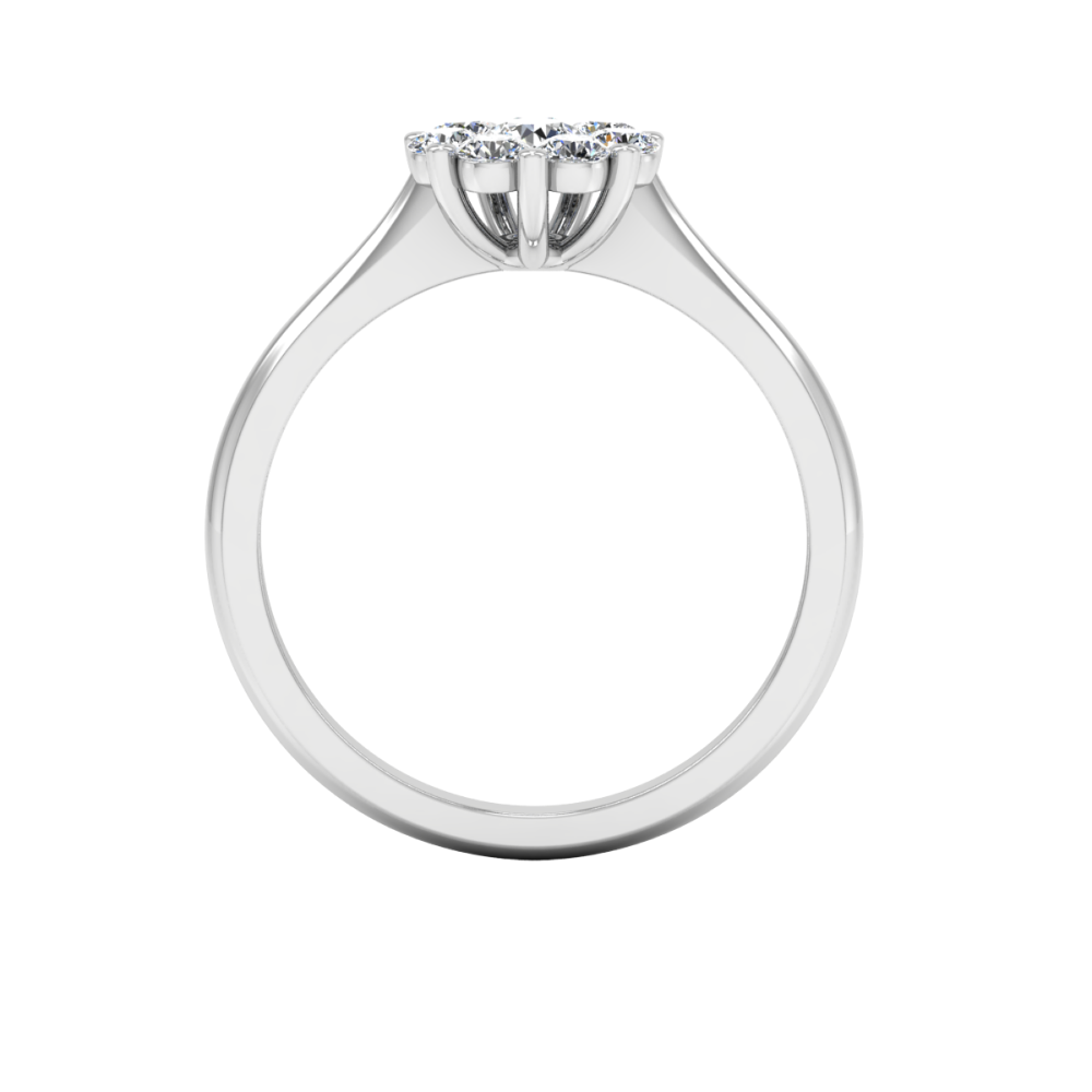 Flower Cluster Moissanite Engagement Ring、mySite、hinf8tx79