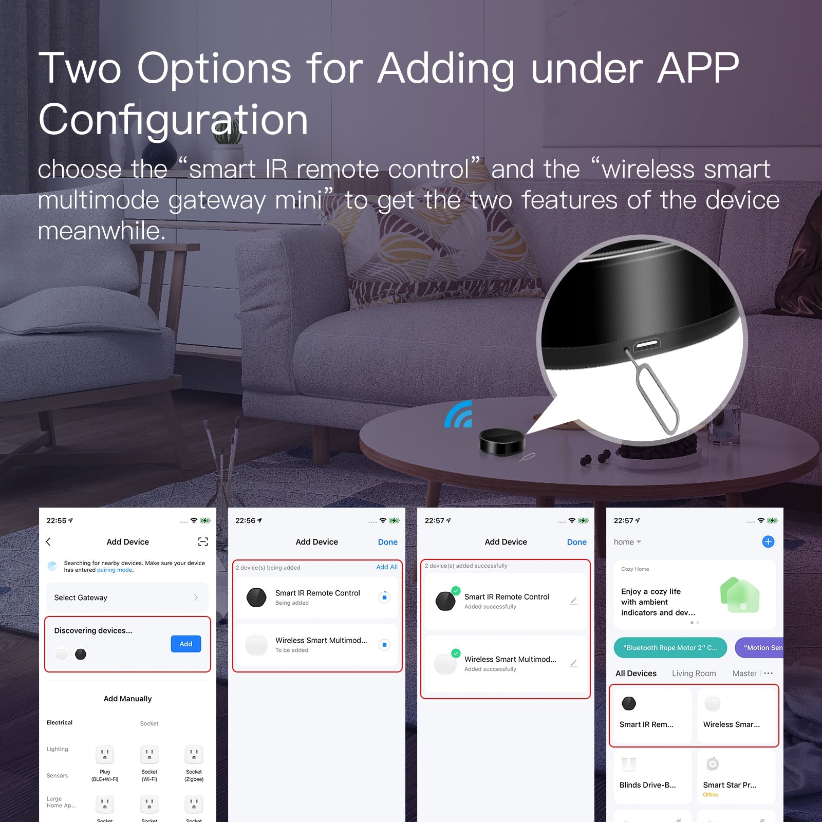 MOES WiFi 2 in 1 Wireless Multi-function Gateway With 38K IR Remote Controller、mySite、fannypackpong