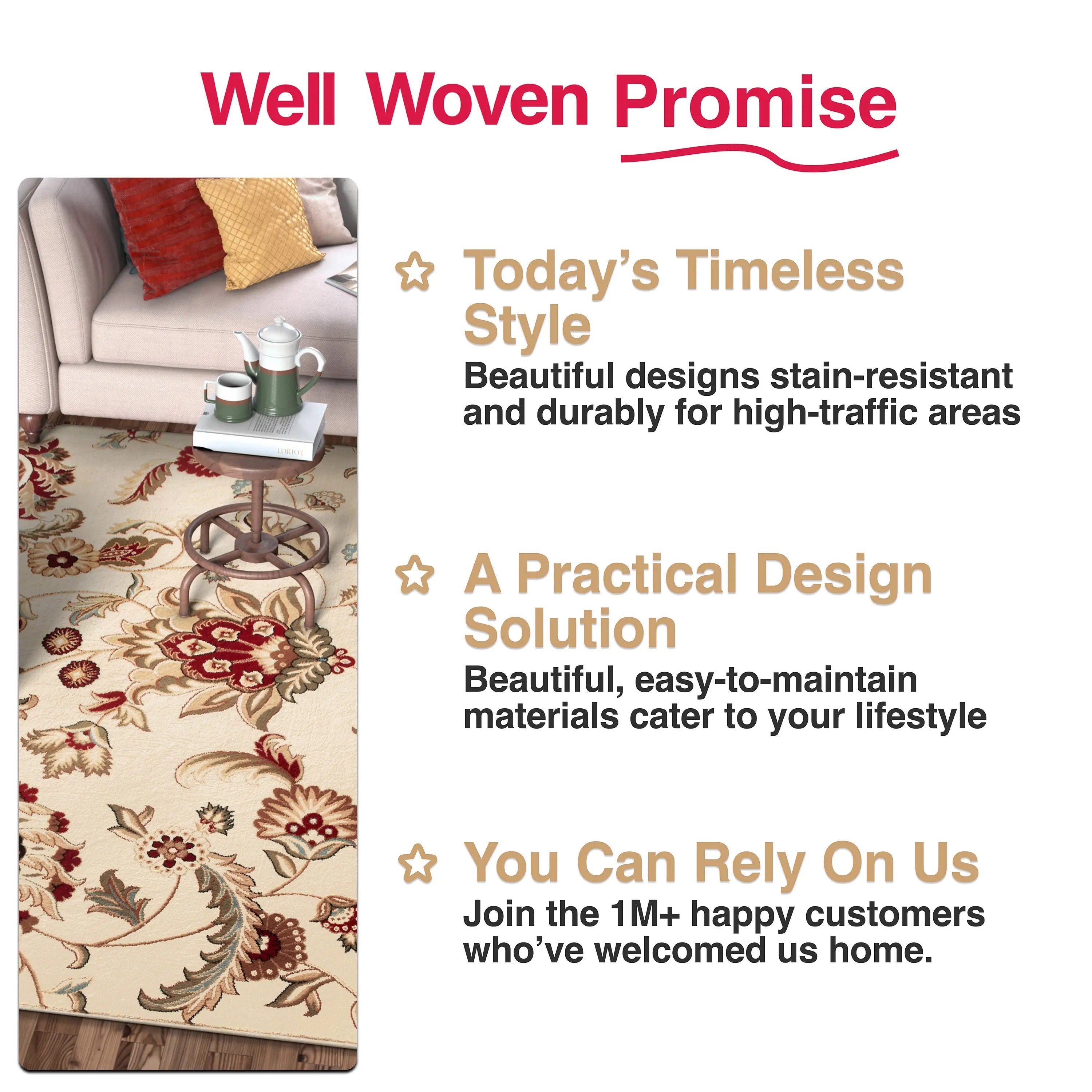 Ashley Oriental Ivory Oriental Rug、mySite、gigharbornorthrealestate