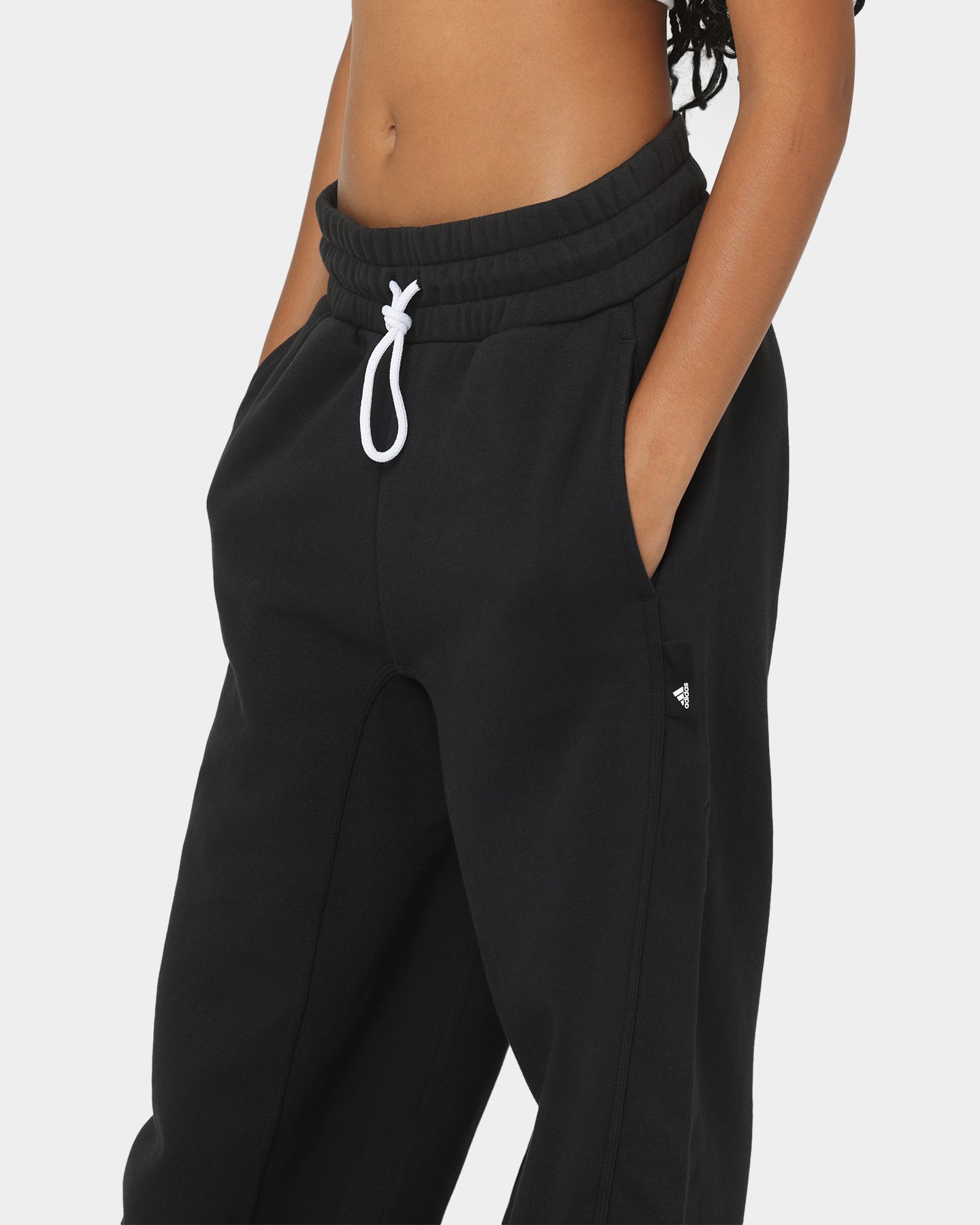 Adidas Women's Studio Lounge Fleece Track Pants Black、mySite、zt4zffjzw