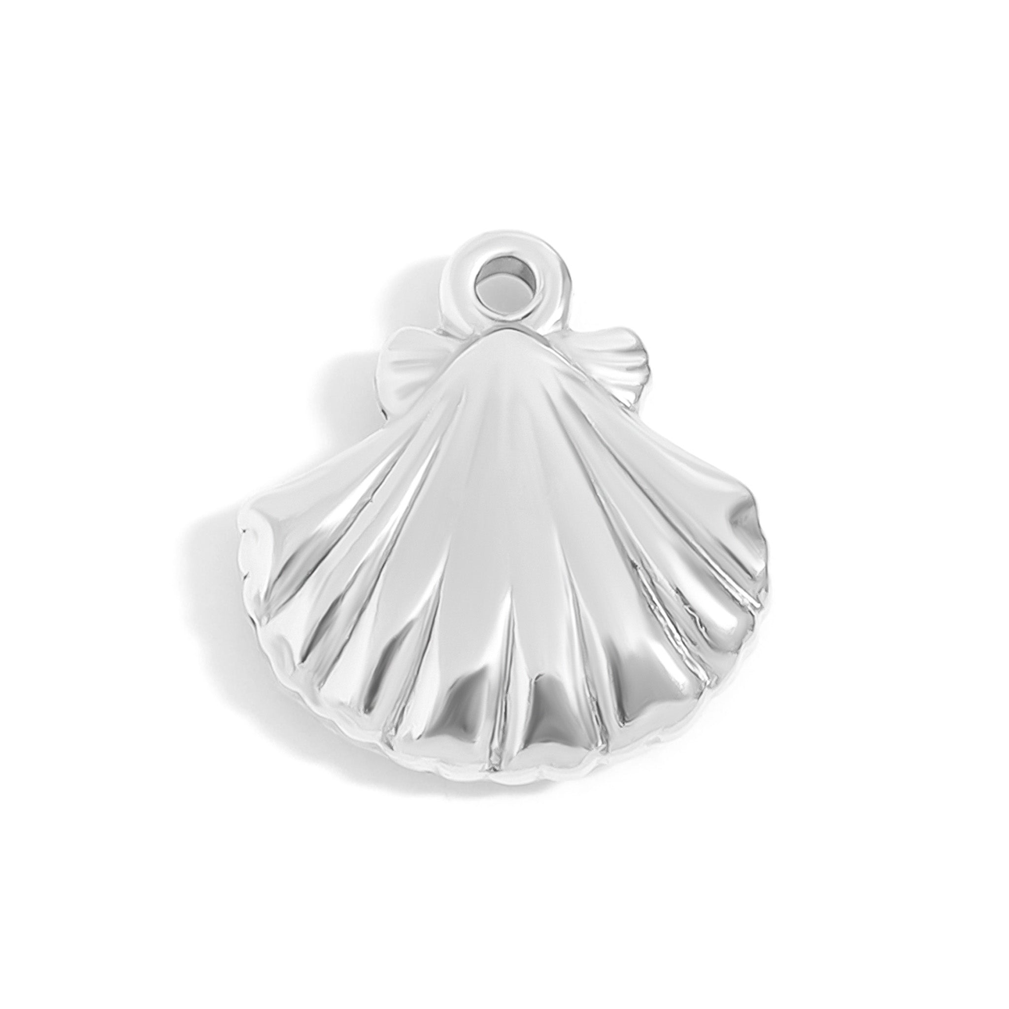 18K Gold PVD Stainless Steel Clam Shell Charm / PDL0097、mySite、dreamappss
