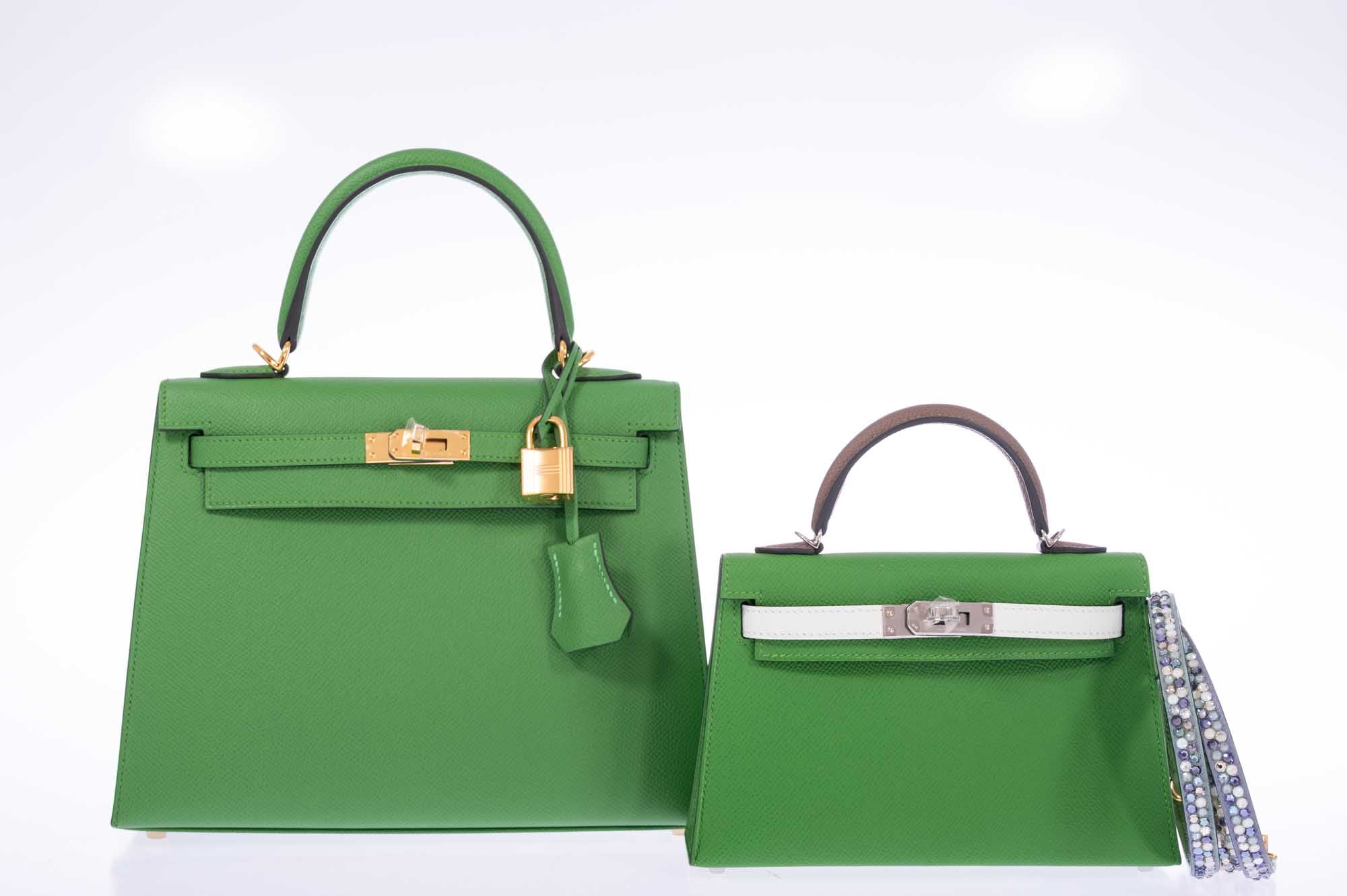 Hermès Kelly 25 Sellier Vert Yucca Epsom Gold Hardware、mySite、garminoutage.com