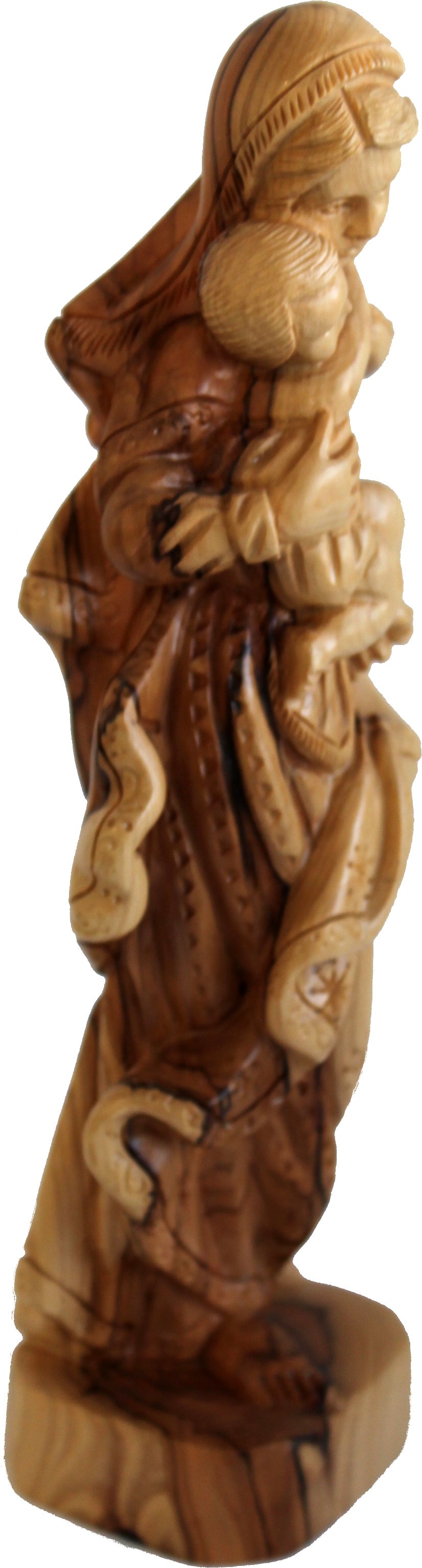  Grade A - Stand of Mary with Baby Jesus - Olivewood (27 cm or 10.5 inches)、mySite、elrpsem3k