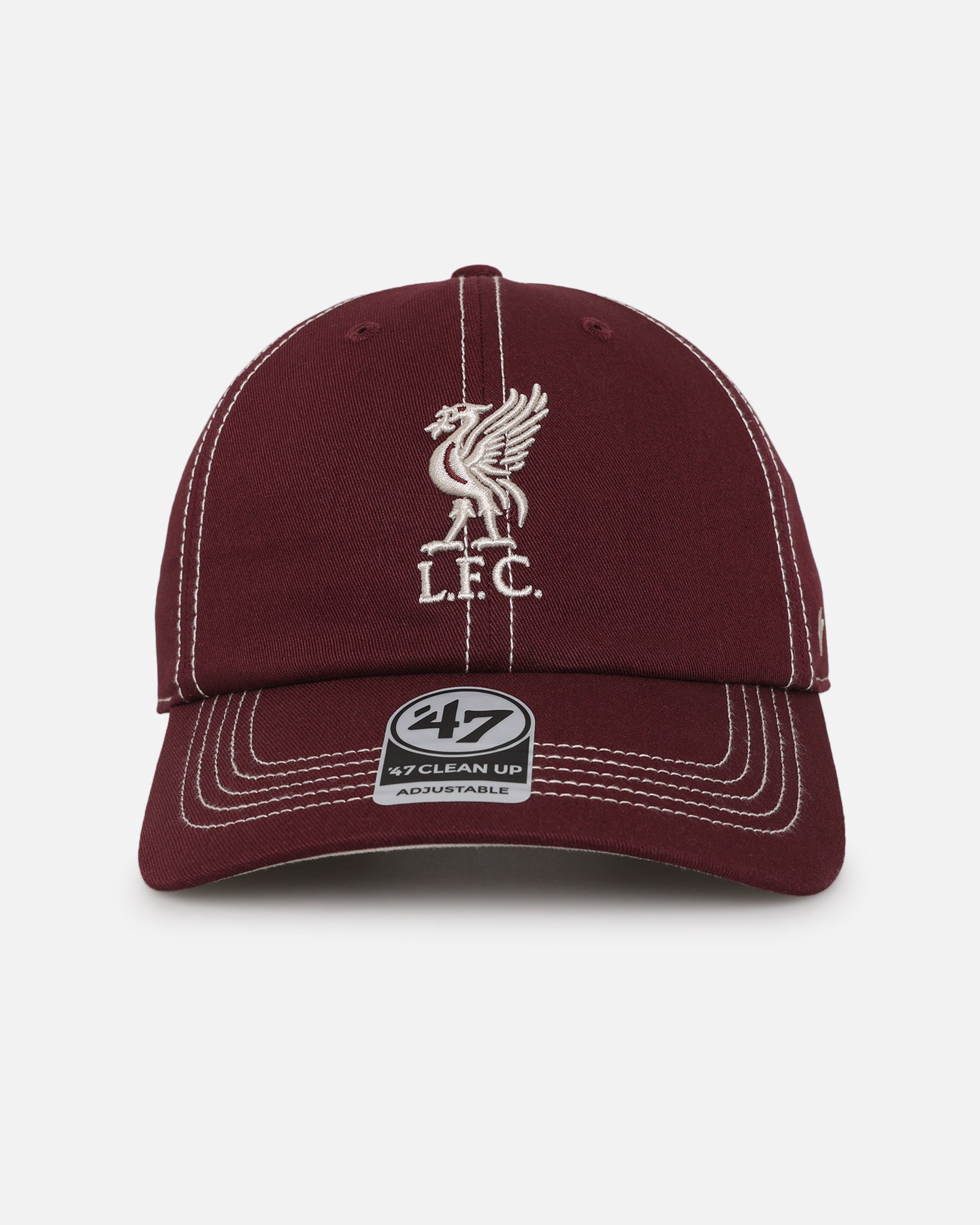 47 Brand Liverpool Football Club 47 Clean Up Strapback Dark Maroon、mySite、zt4zffjzw