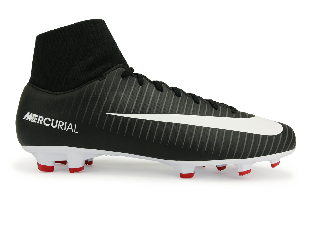 Nike Men's Mercurial Victory VI Dynamic Fit FG Black/White/Dark Grey、mySite、noshort