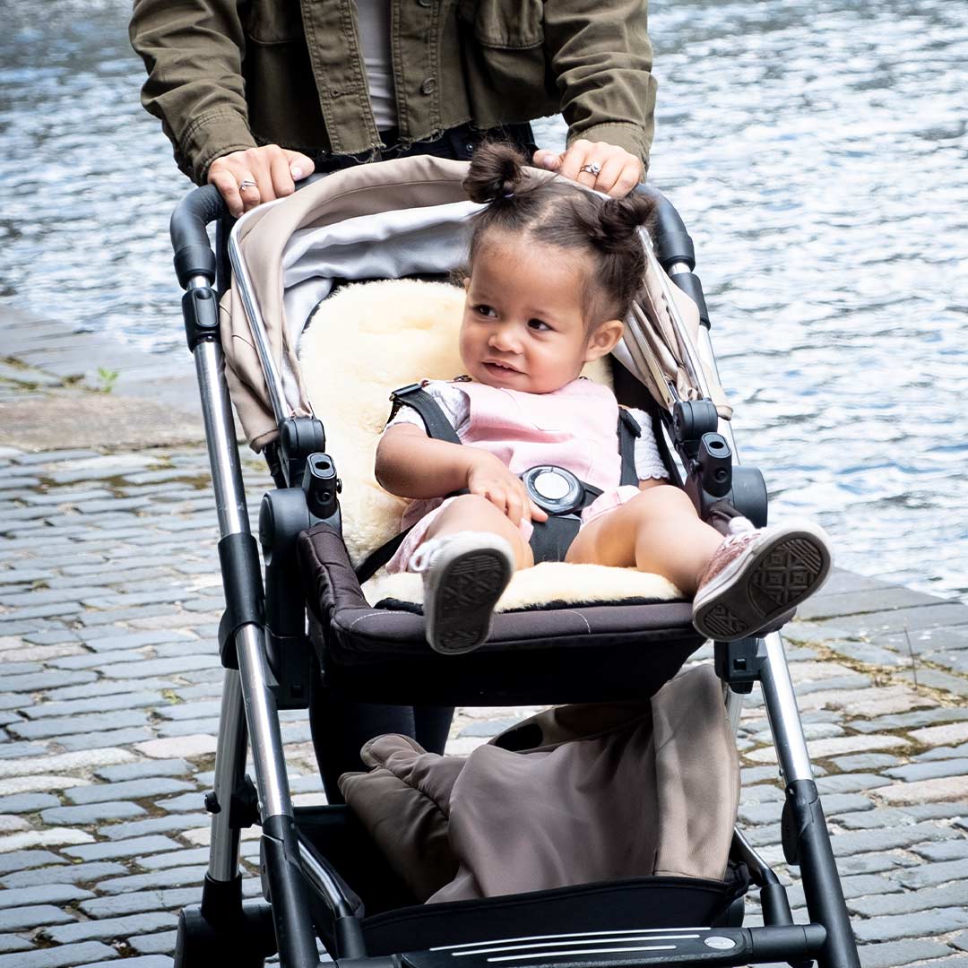 Naturally Sheepskins Original Sheepskin Pram Liner - Grey、mySite、merchandisen