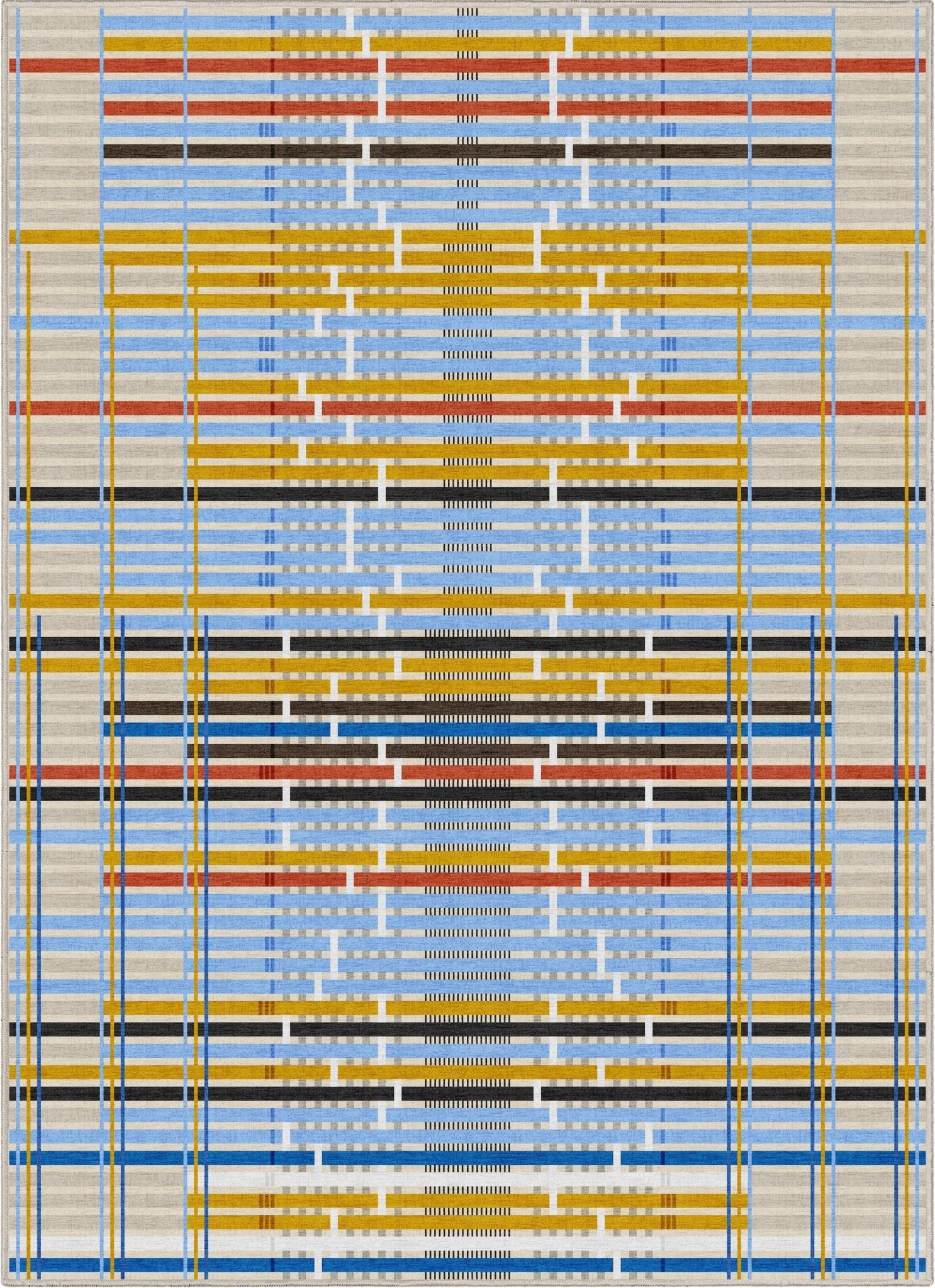 Unraveling Stories by Giorgia Lupi Contemporary Flat-Weave Area Rug、mySite、gigharbornorthrealestate