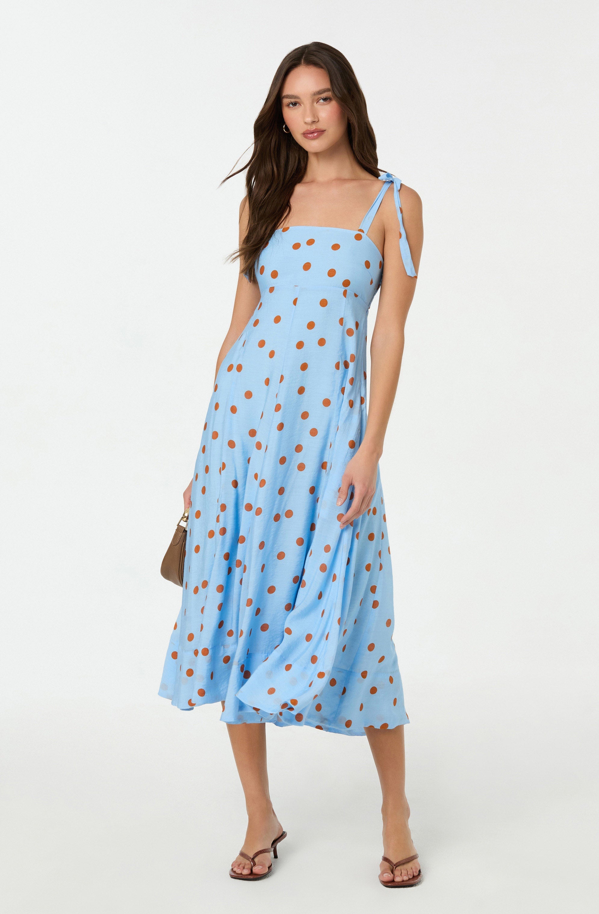 Lilliana Polka Dot Midi Dress、mySite、solidvoid