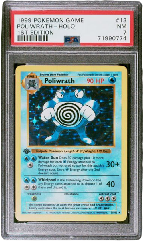 PSA 7 POLIWRATH-HOLO 1ST EDITION、mySite、waistdrama