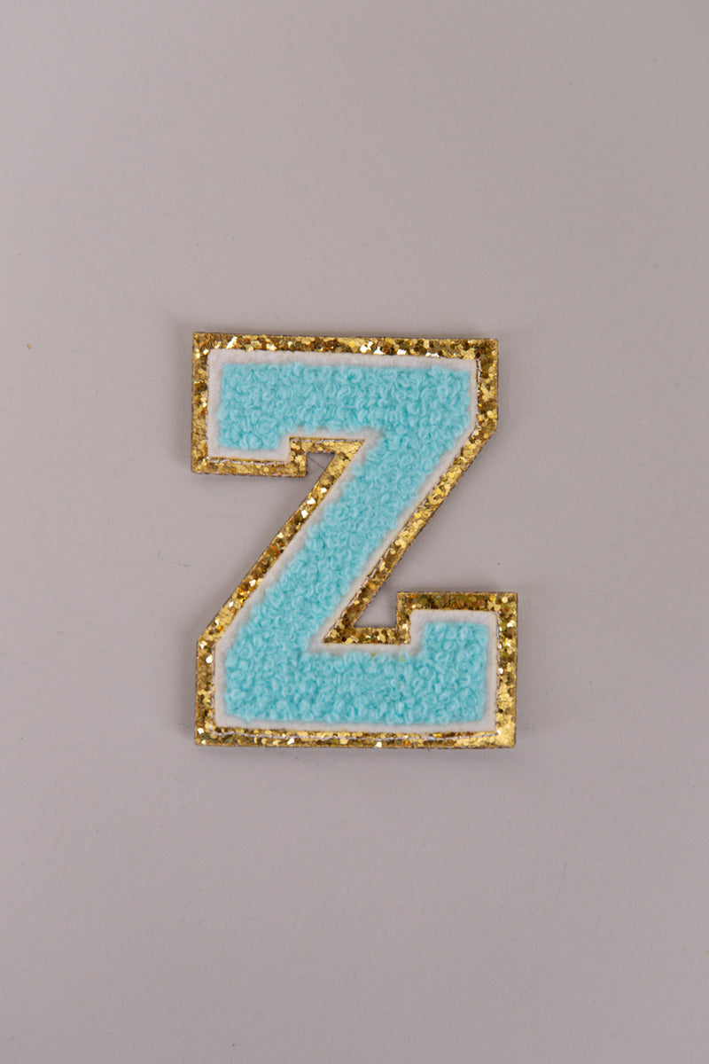 Chenille Adhesive Letter Patches- Blue 5.5cm、mySite、hinf8tx79