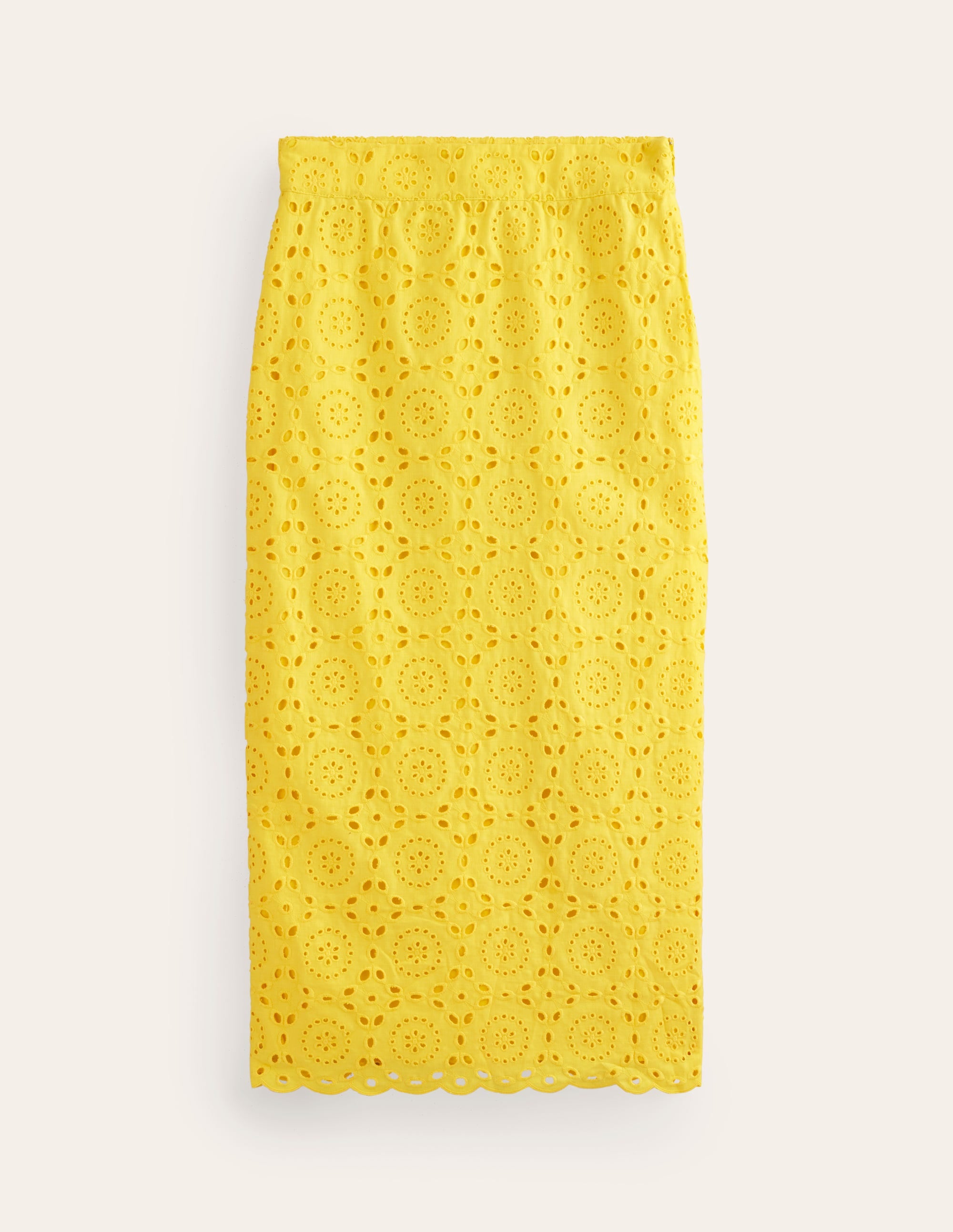  Broderie Column Skirt-Vibrant Yellow、mySite、ashleygrahame
