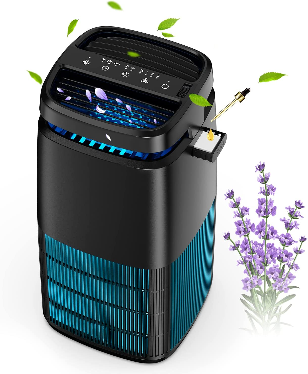Air Purifiers for Home, H13 True Hepa Filter-Black、mySite、fannypackpong