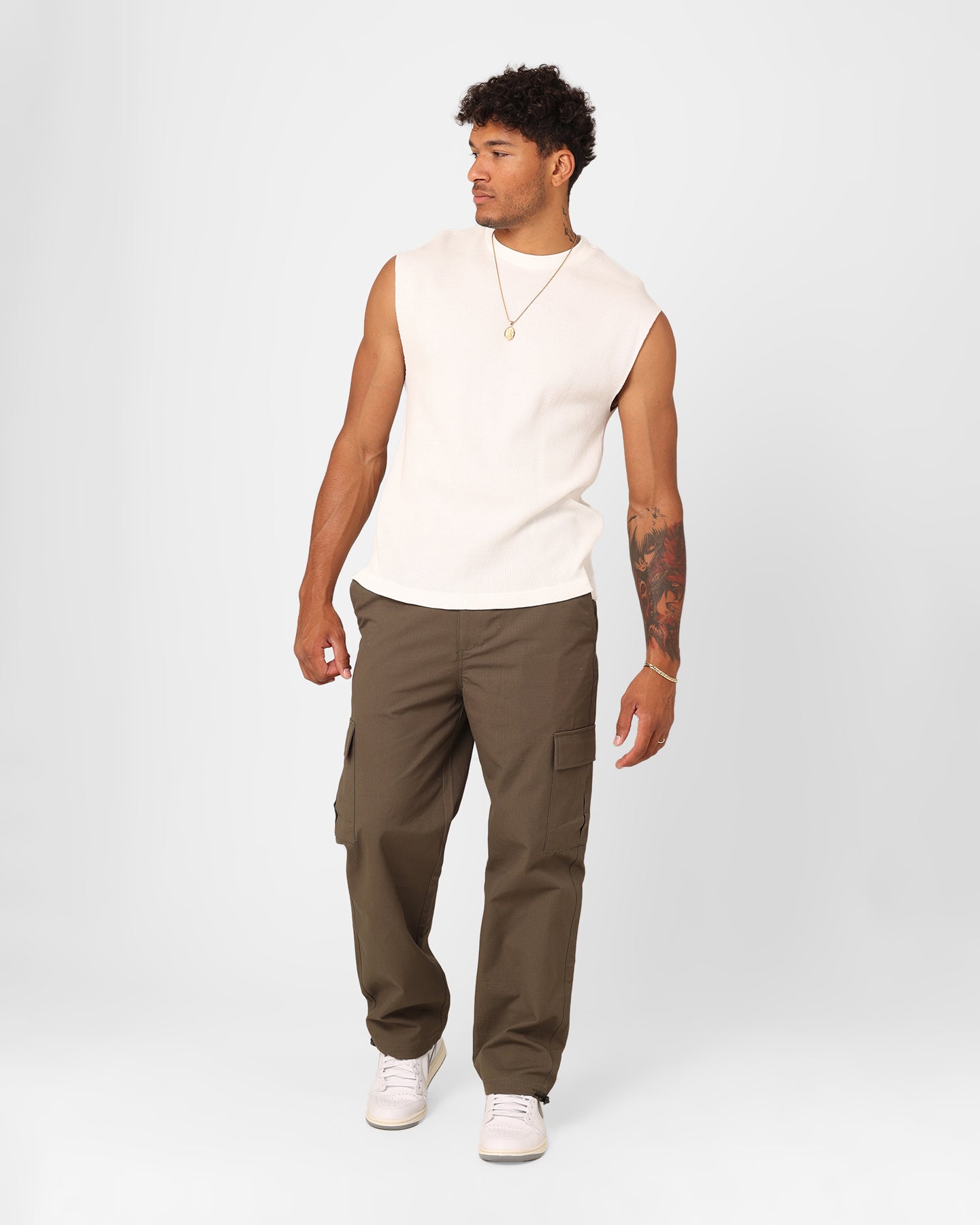 XXIII Waffle Muscle Singlet White、mySite、zt4zffjzw