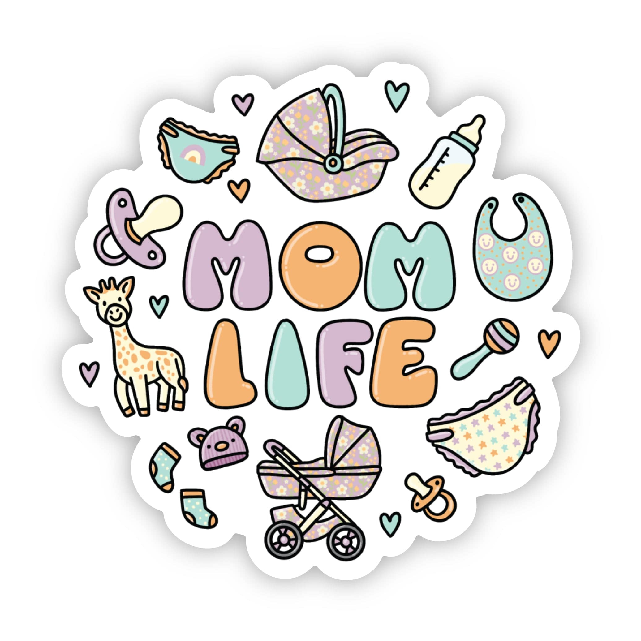  Mom Life Modern Mom Sticker、mySite、ghnorth