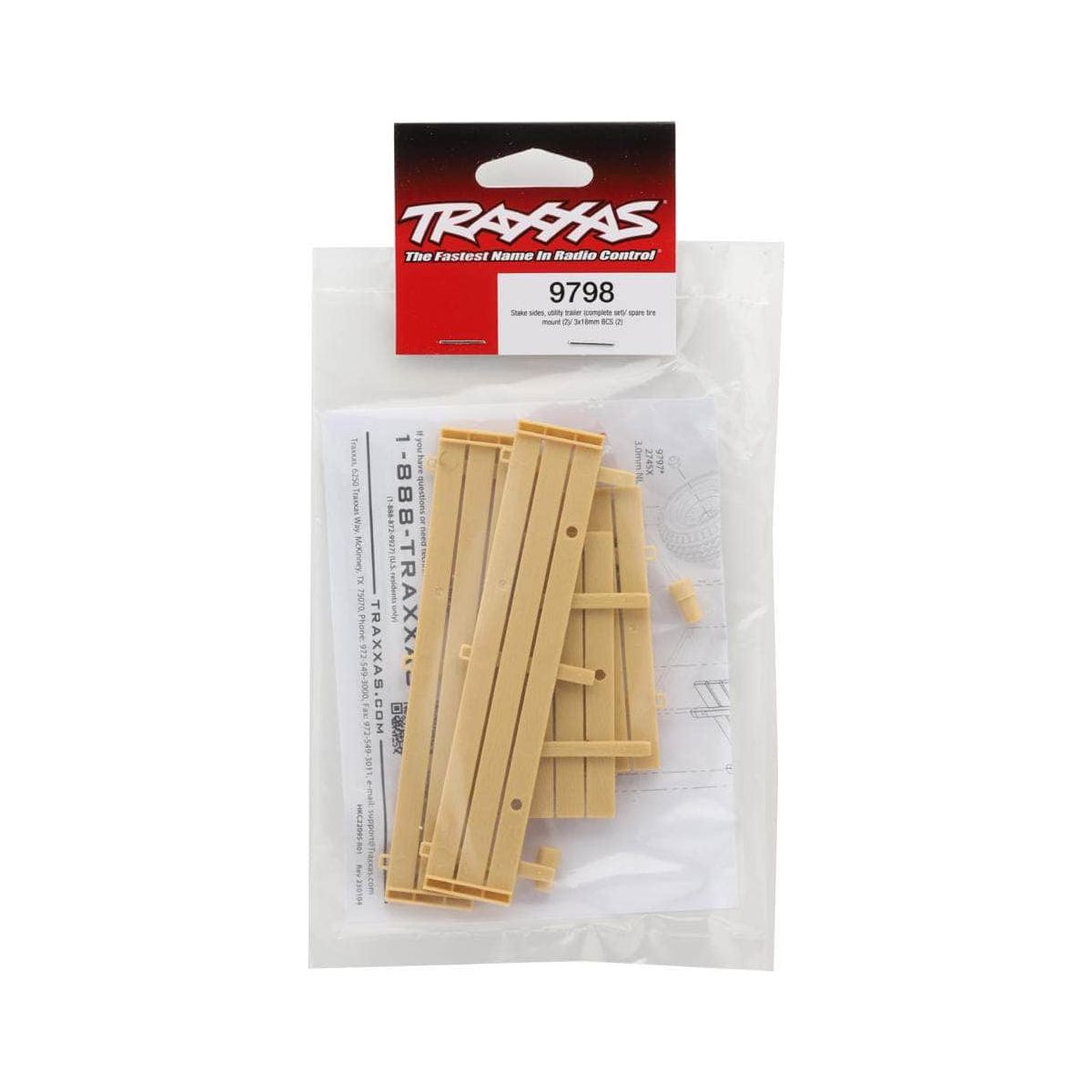  TRA9798, Traxxas TRX-4M Utility Trailer Side Panels、mySite、merchandisen