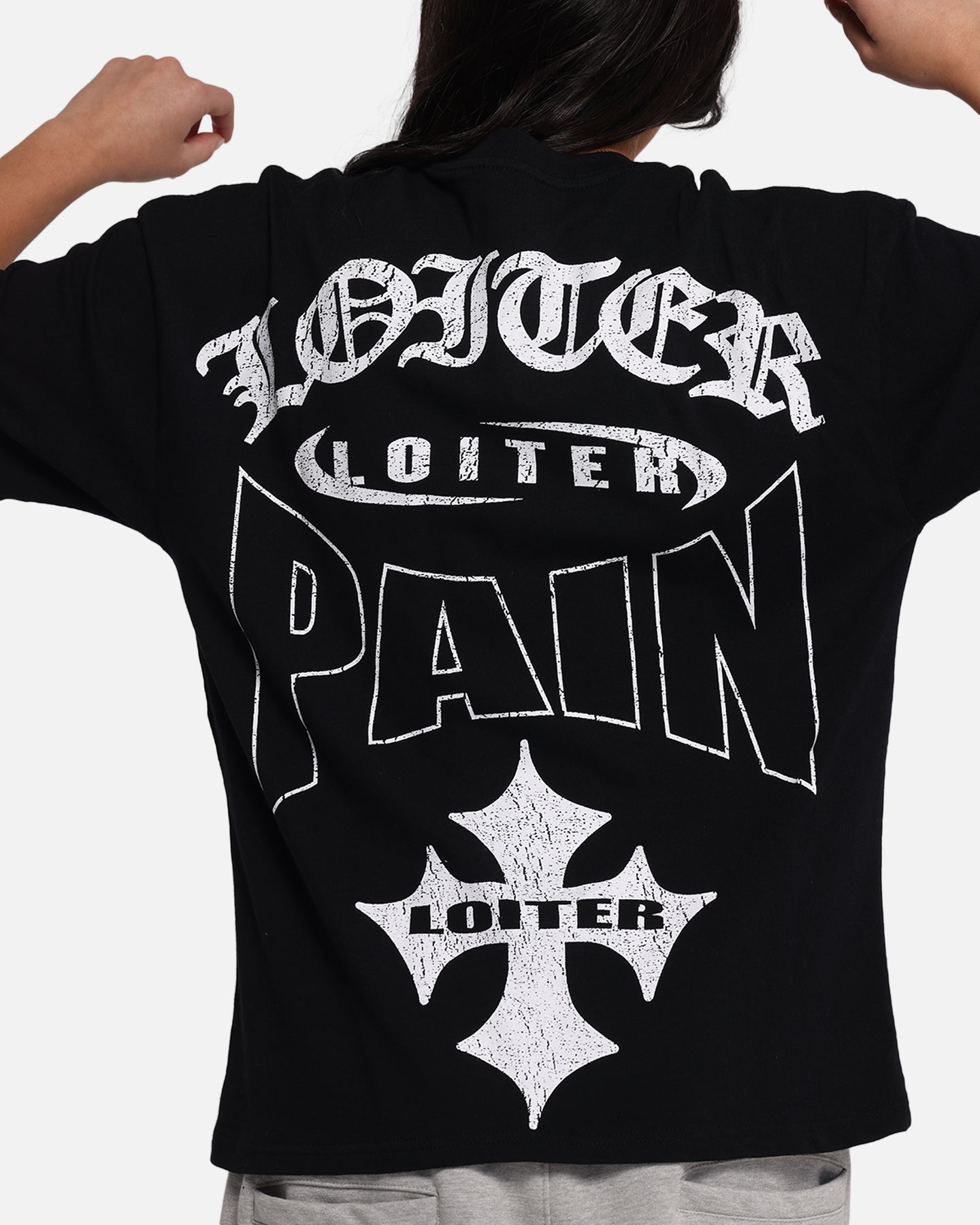 Loiter Inner Pain T-Shirt Black、mySite、zt4zffjzw