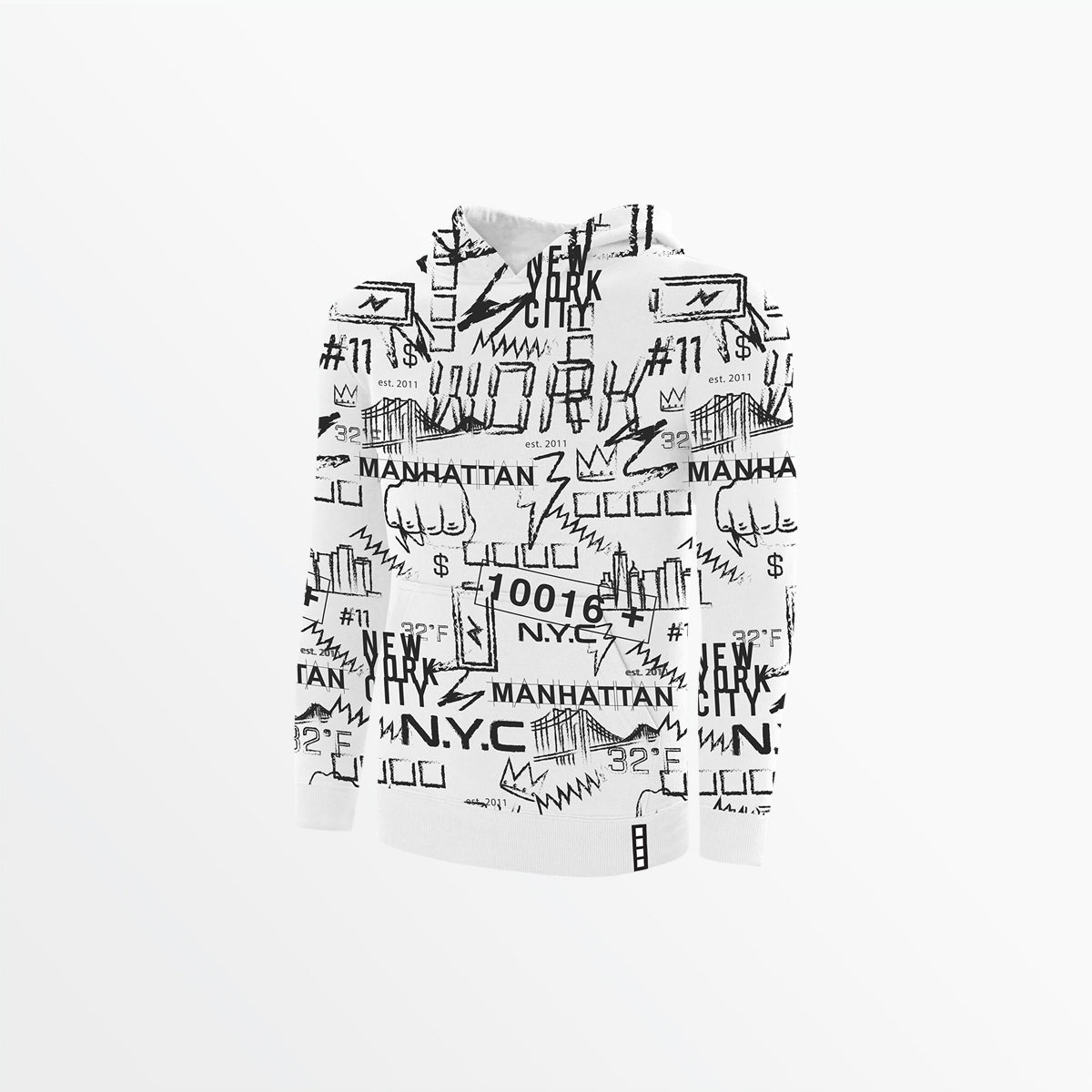 YOUTH FLEECE GRAPHIC PRINT PULLOVER HOODIE